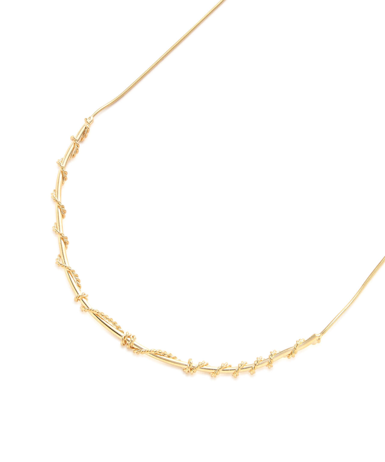 ツイストボールチョーカーネックレス