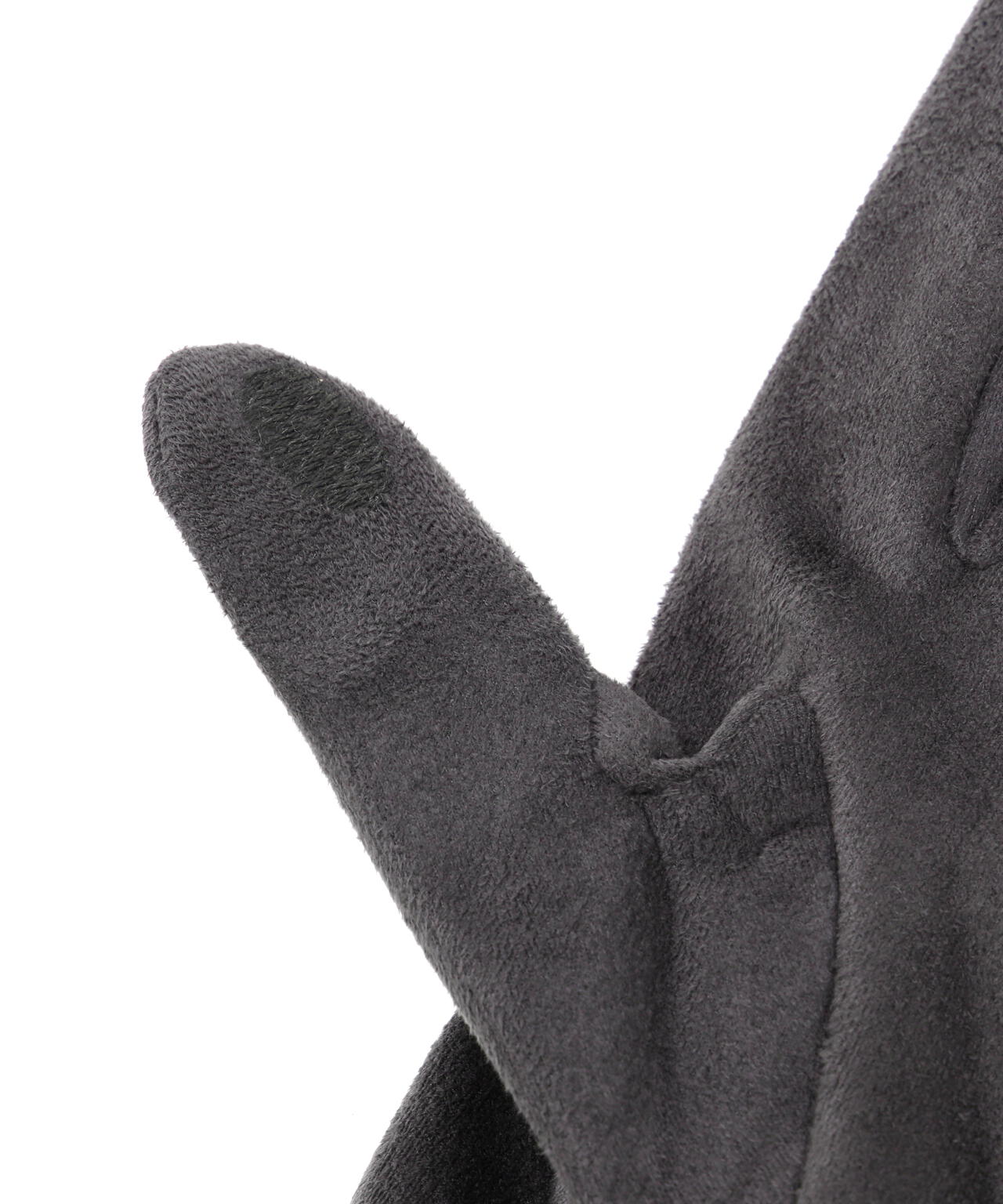 フェイクスエードファーグローブ