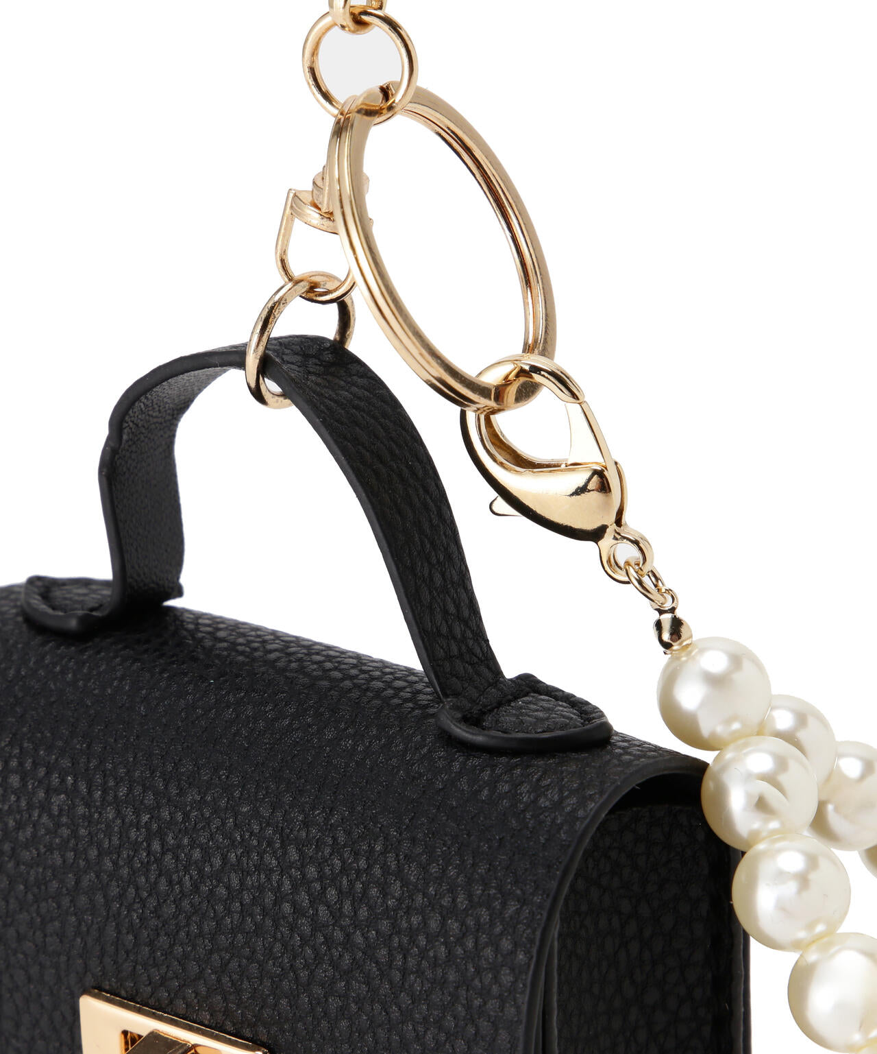 パール付きミニバッグチャーム