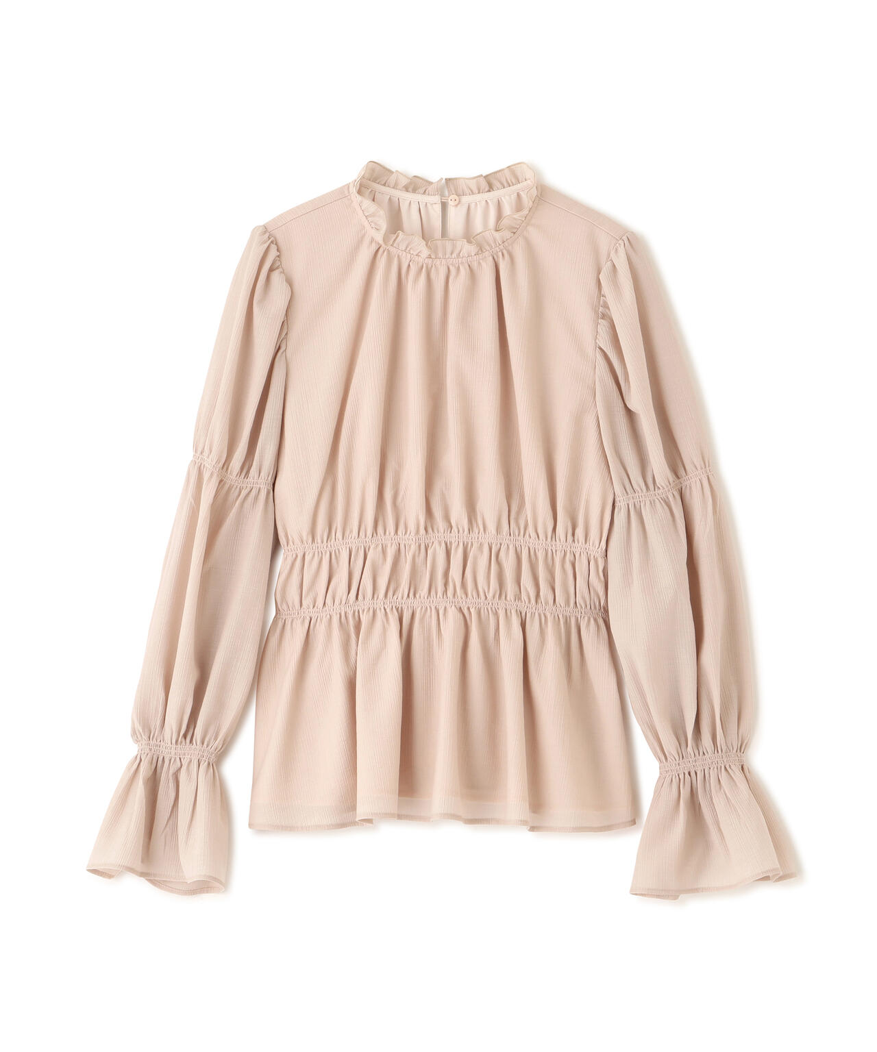 ウエストシャーリングブラウス