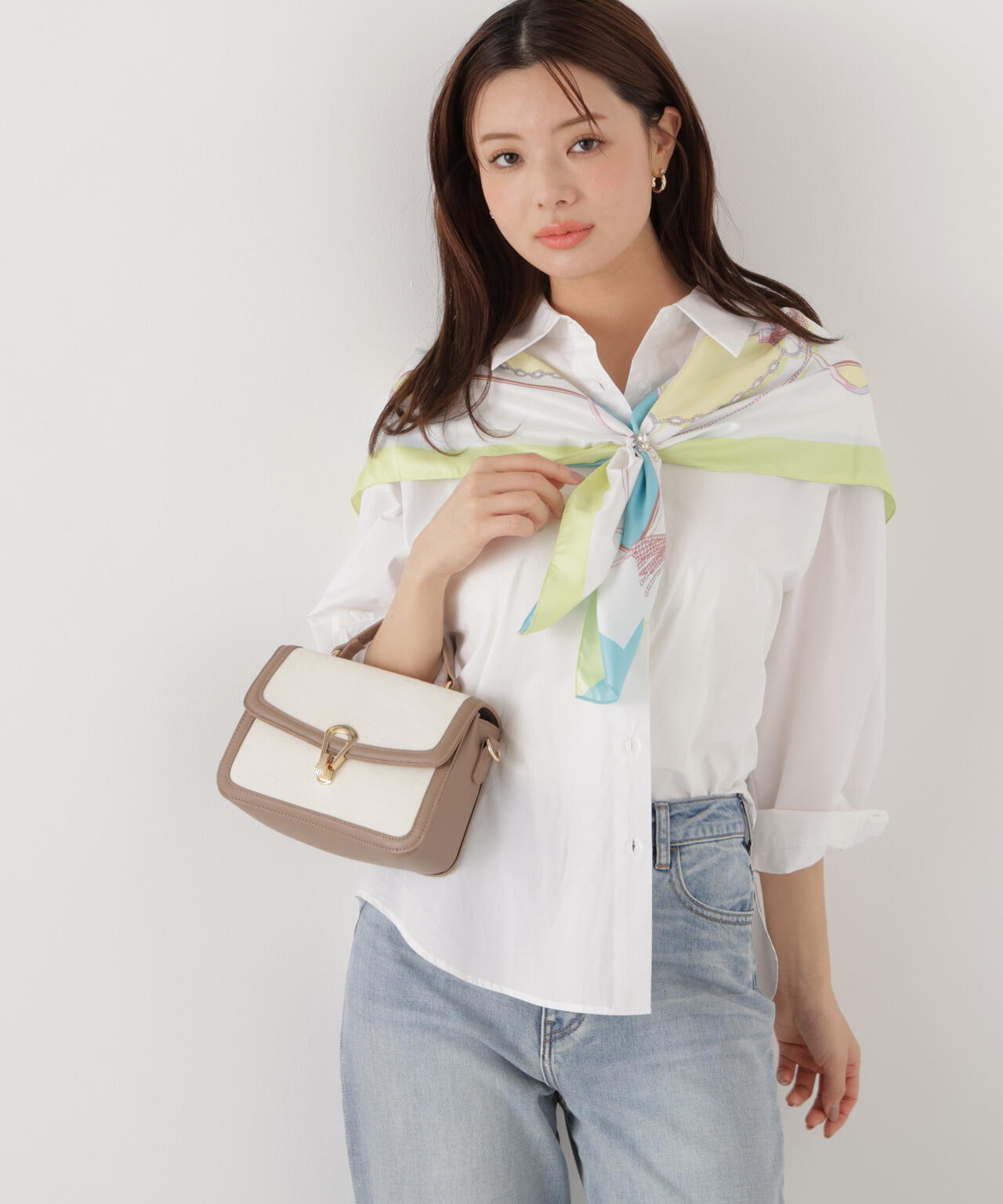 ＜ウォッシャブル＞〈a/mie〉オーバーシャツ