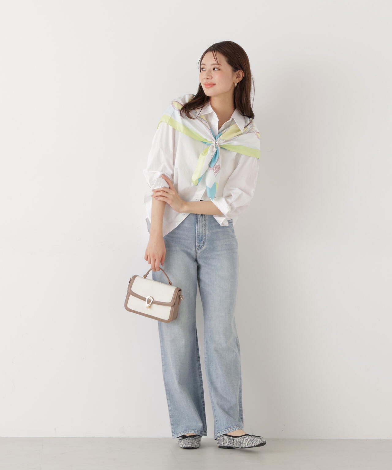 ＜ウォッシャブル＞〈a/mie〉オーバーシャツ