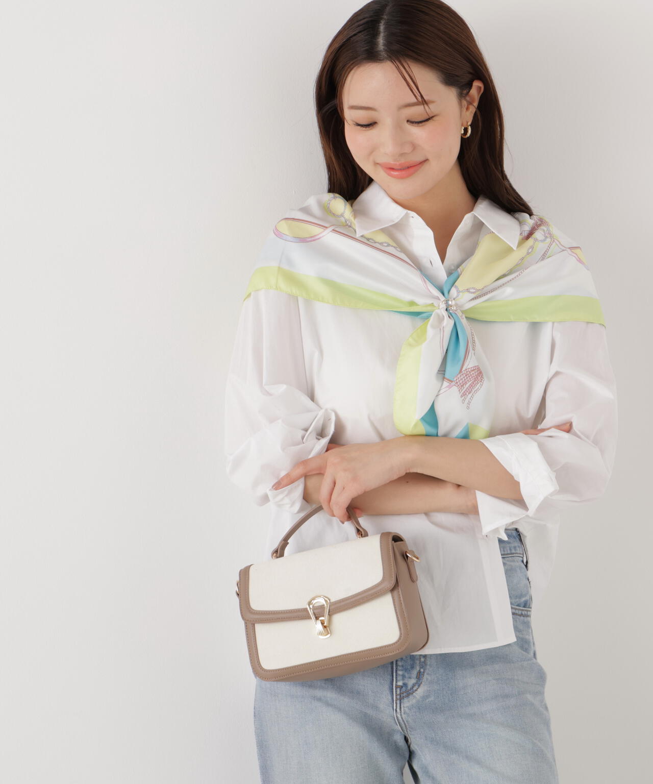 ＜ウォッシャブル＞〈a/mie〉オーバーシャツ