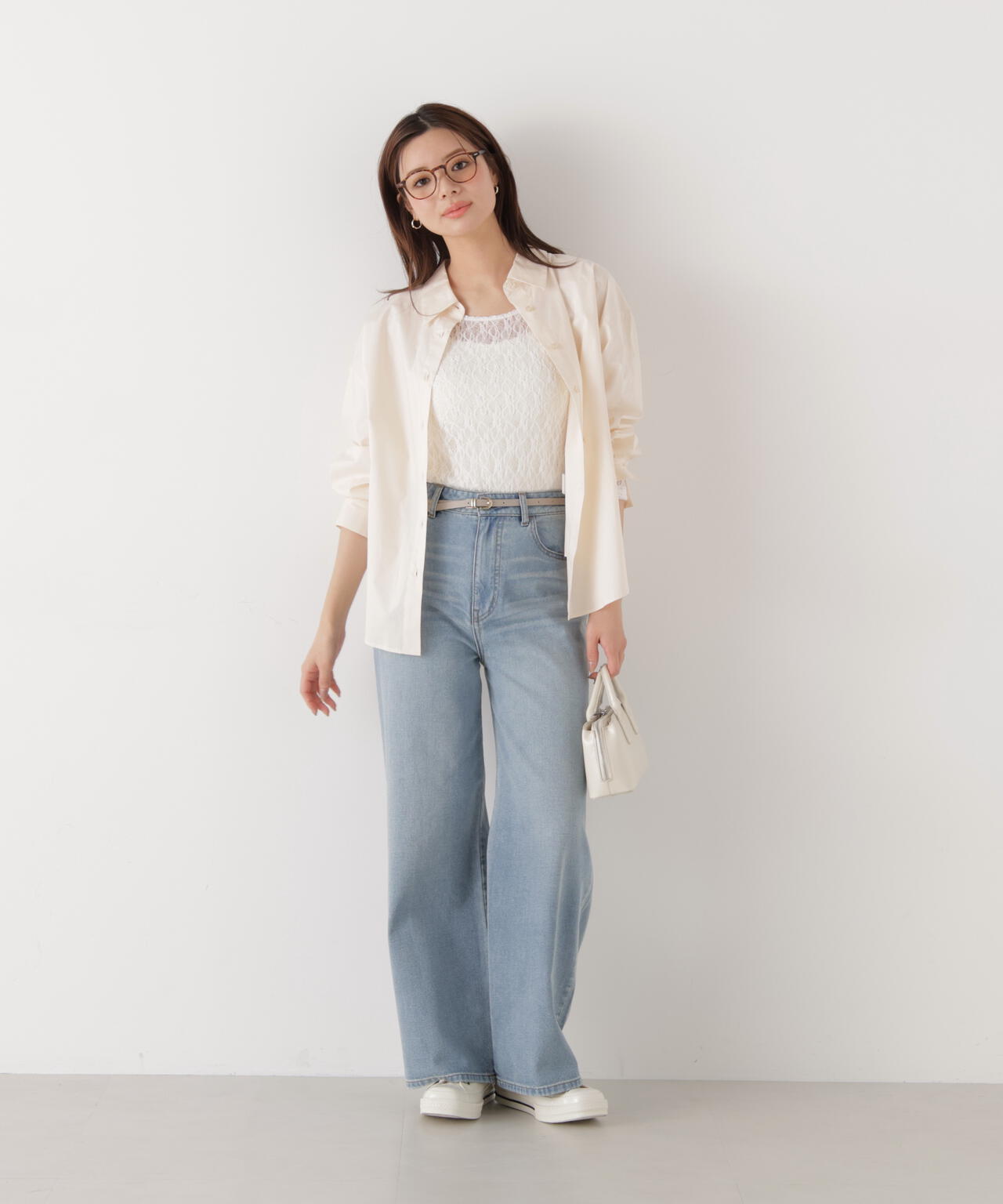 ＜ウォッシャブル＞〈a/mie〉オーバーシャツ