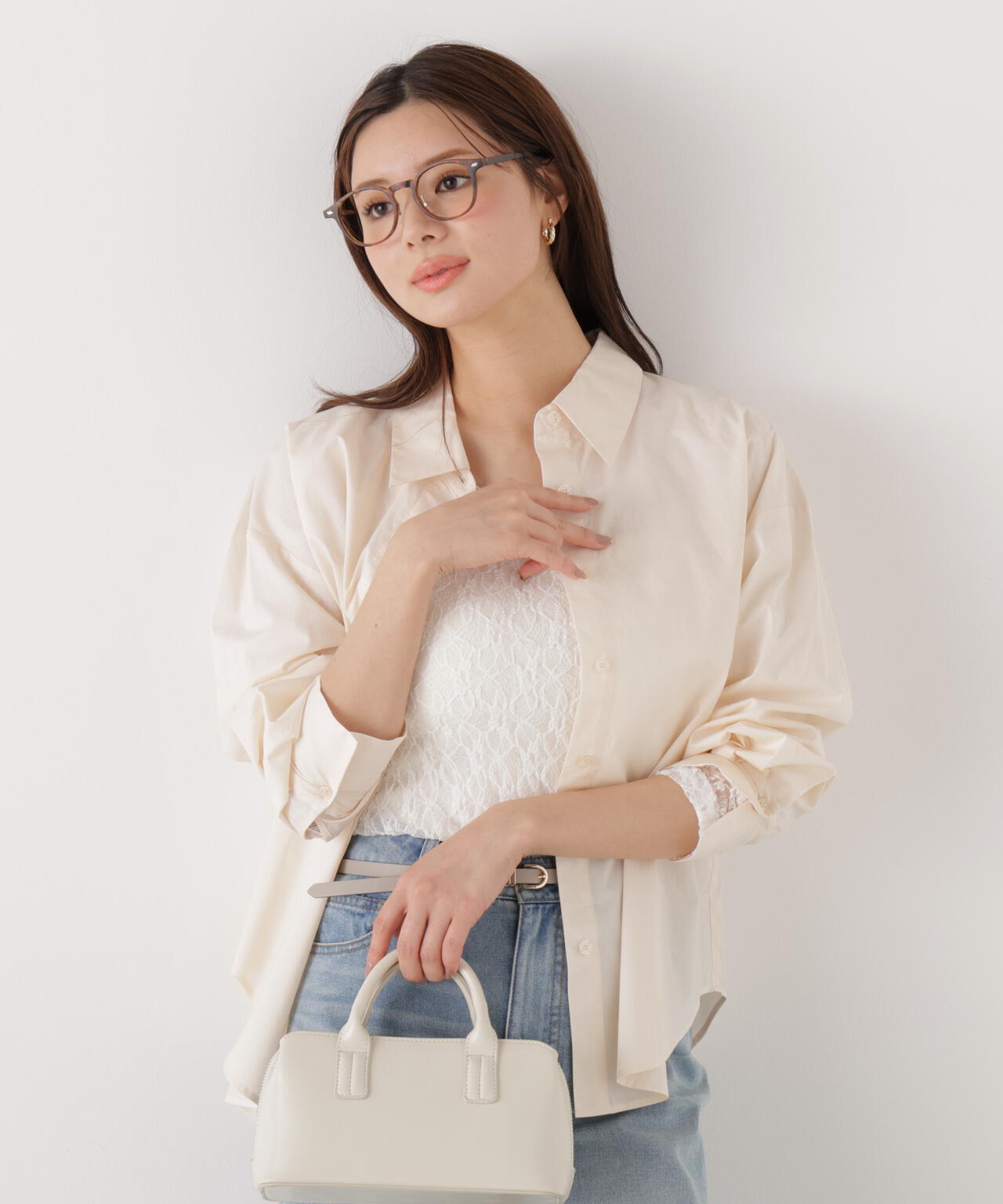 ＜ウォッシャブル＞〈a/mie〉オーバーシャツ