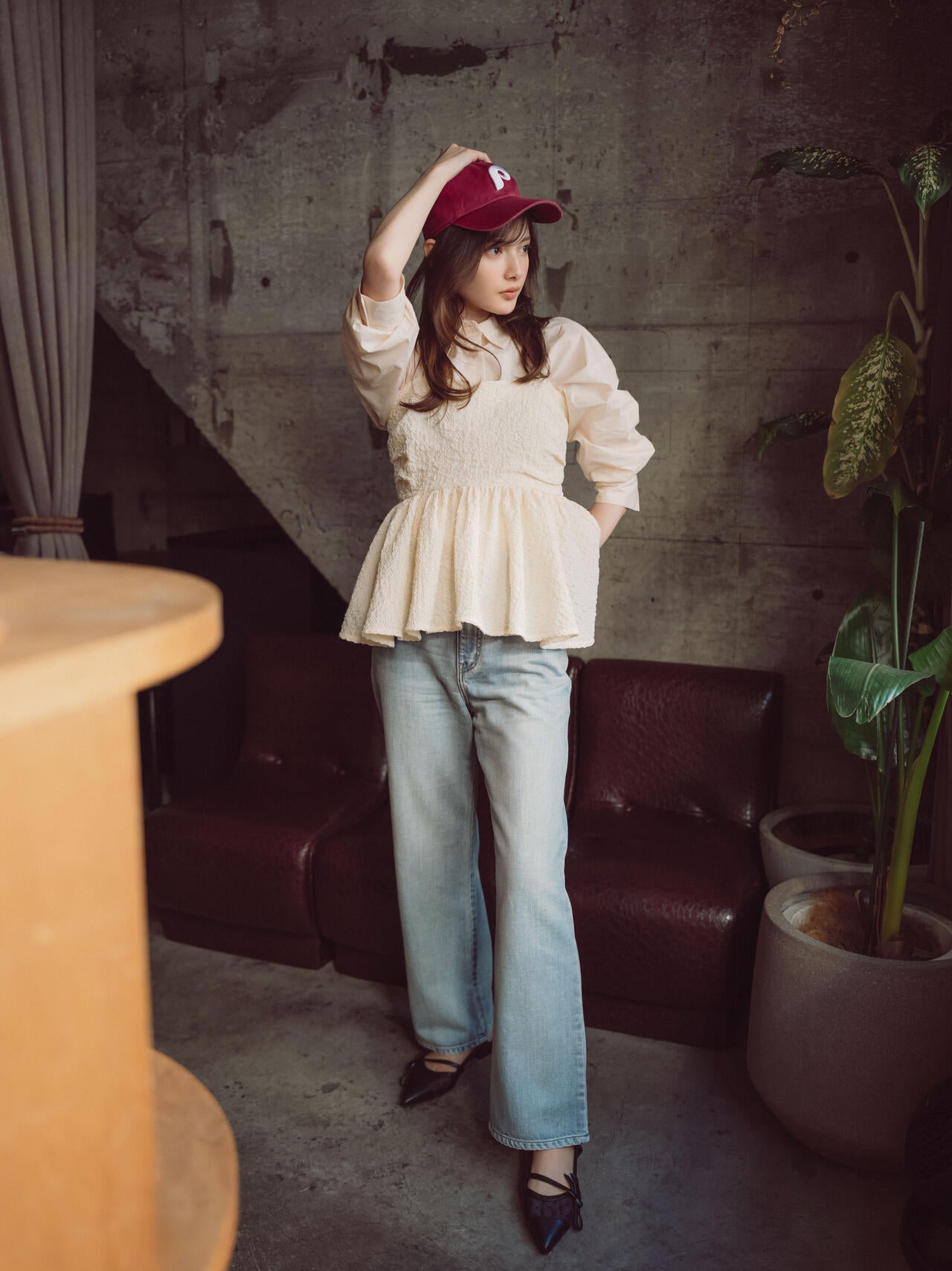 ＜ウォッシャブル＞〈a/mie〉オーバーシャツ