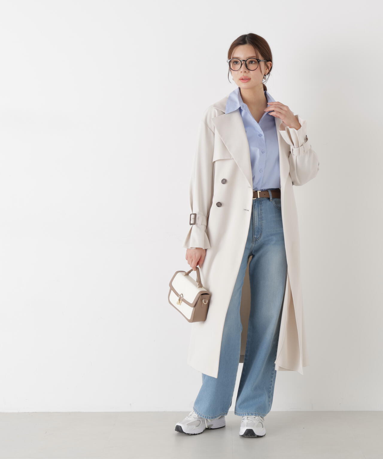 ＜ウォッシャブル＞〈a/mie〉オーバーシャツ