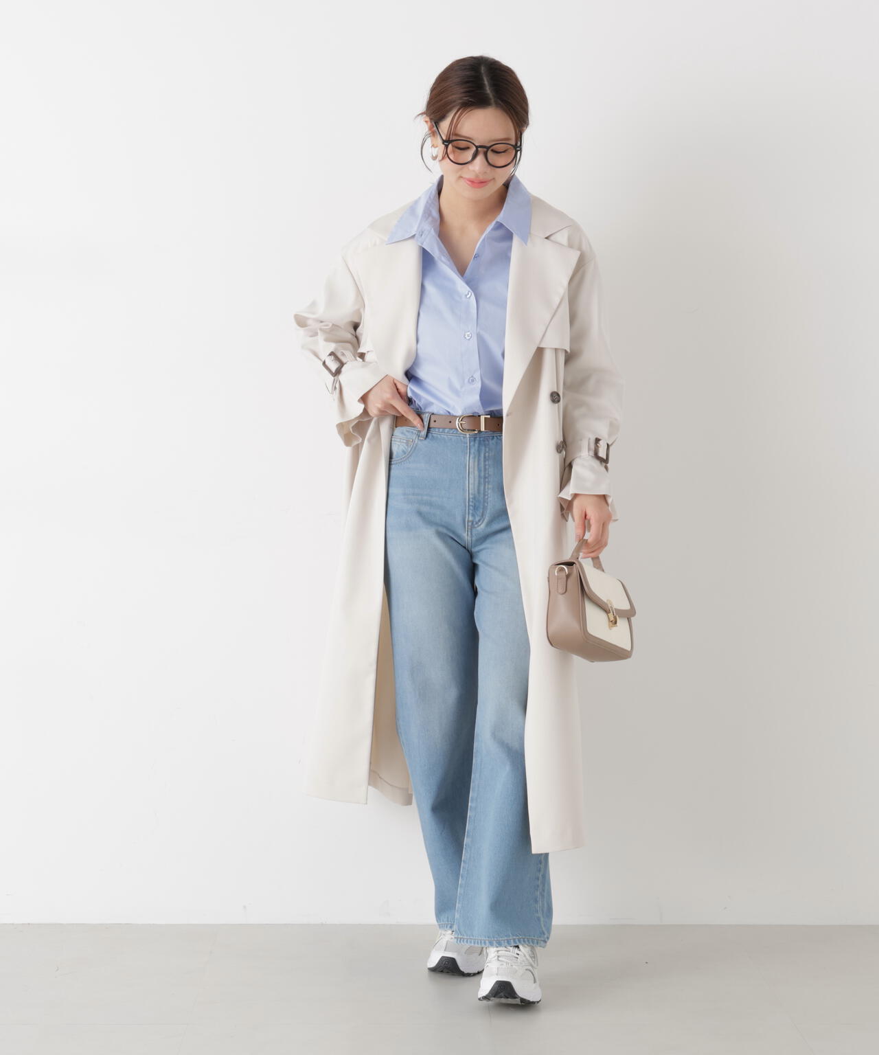 ＜ウォッシャブル＞〈a/mie〉オーバーシャツ