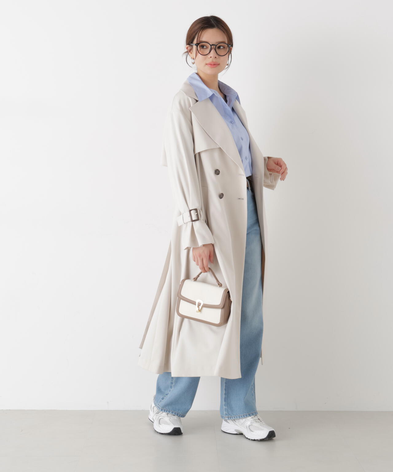 ＜ウォッシャブル＞〈a/mie〉オーバーシャツ