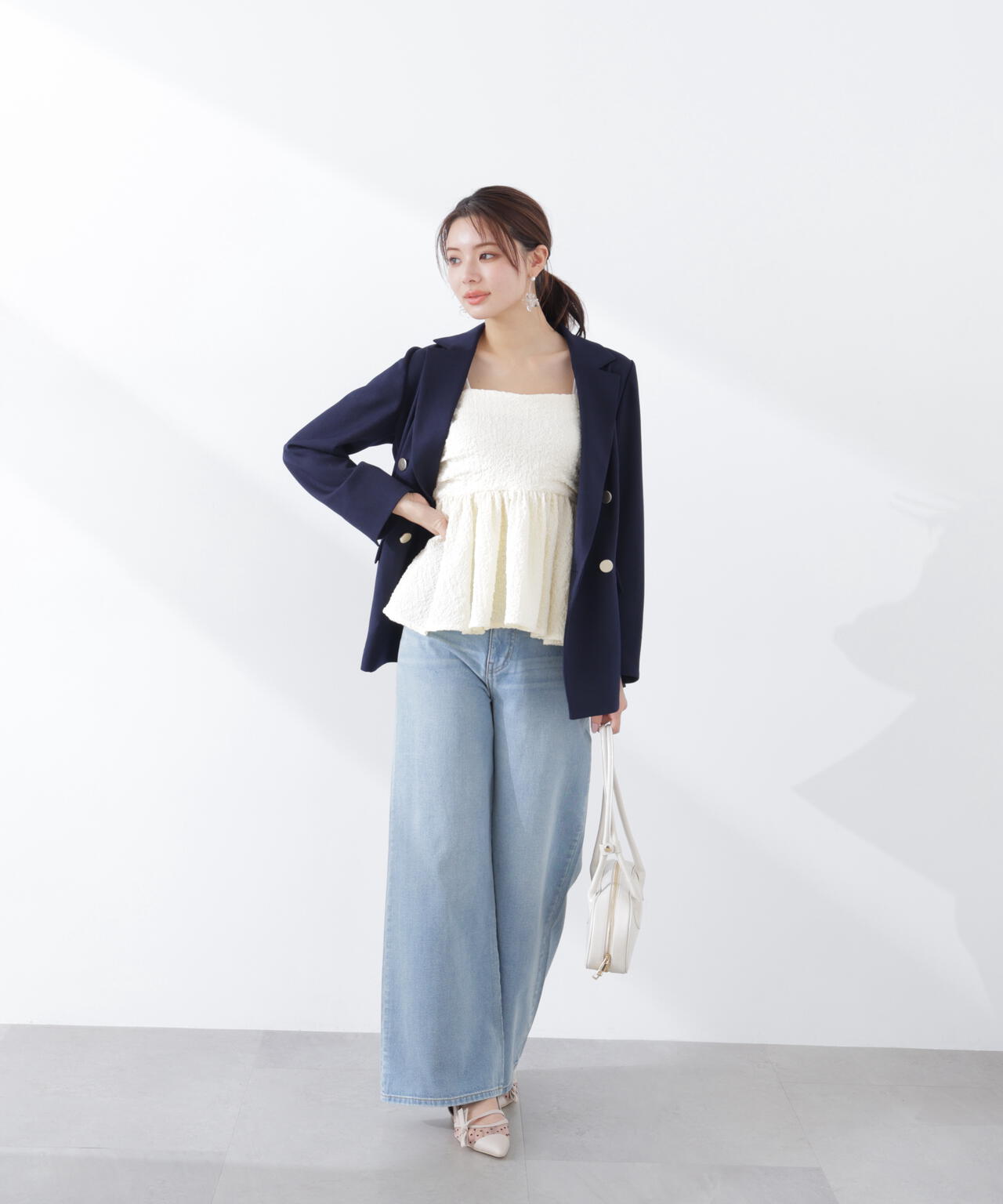 a/mie〉膨れジャガードビスチェ | PROPORTION BODY DRESSING