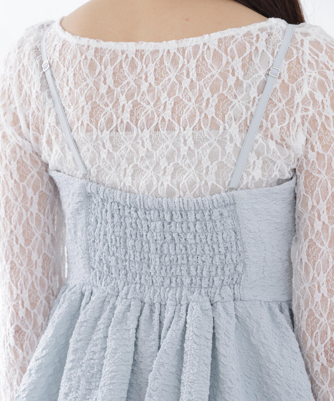 〈a/mie〉膨れジャガードビスチェ