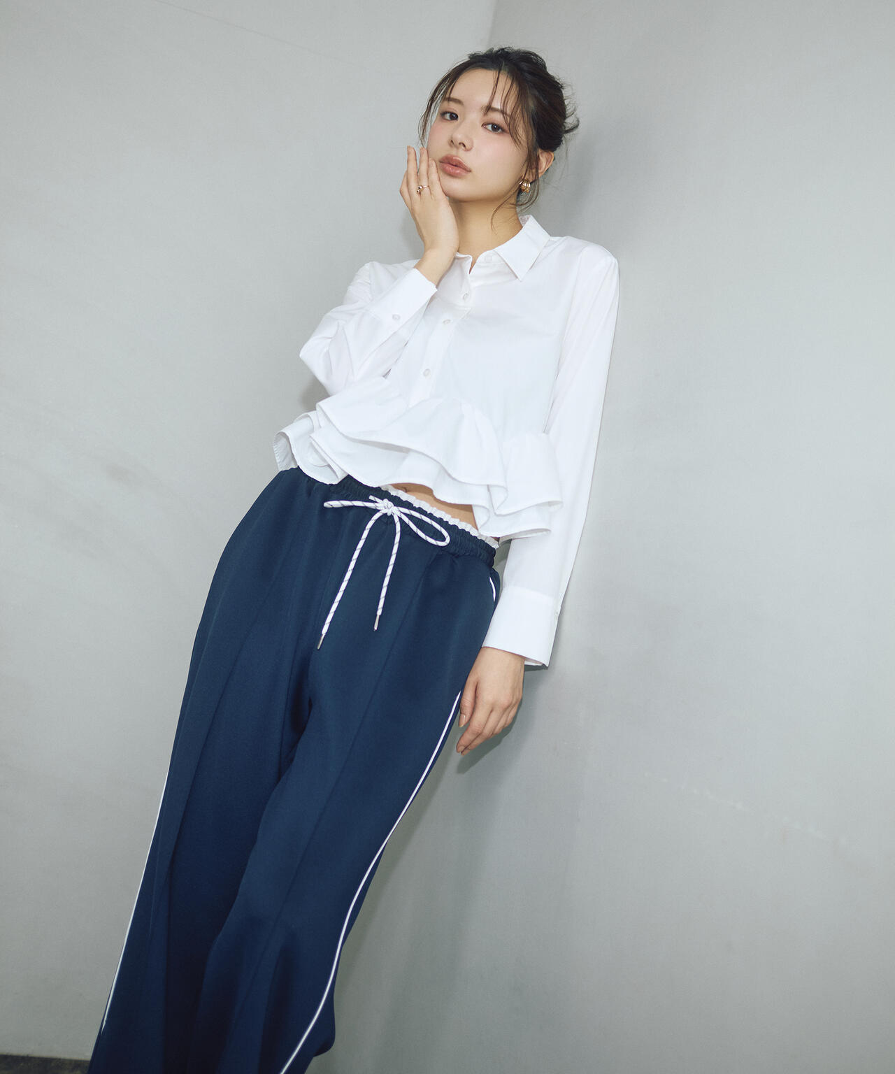 a/mie〉ホイップフリルシャツ | PROPORTION BODY DRESSING