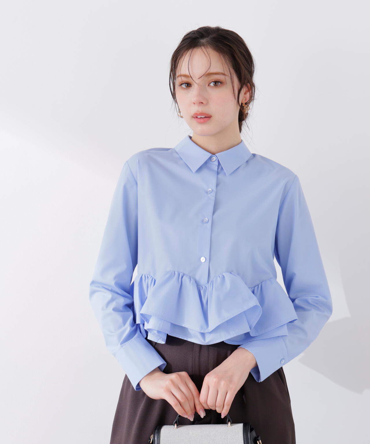 a/mie〉ホイップフリルシャツ | PROPORTION BODY DRESSING
