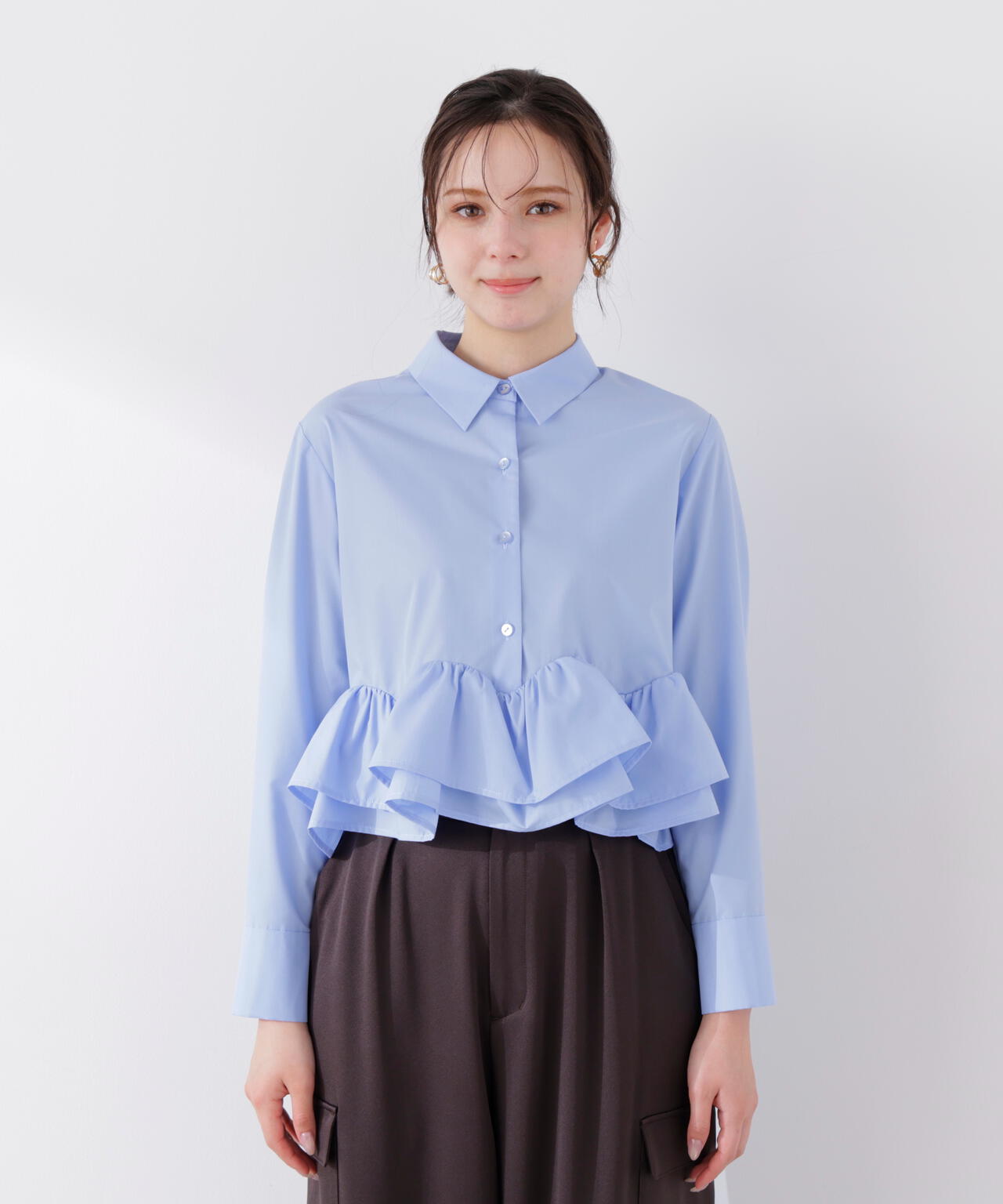 a/mie〉ホイップフリルシャツ | PROPORTION BODY DRESSING