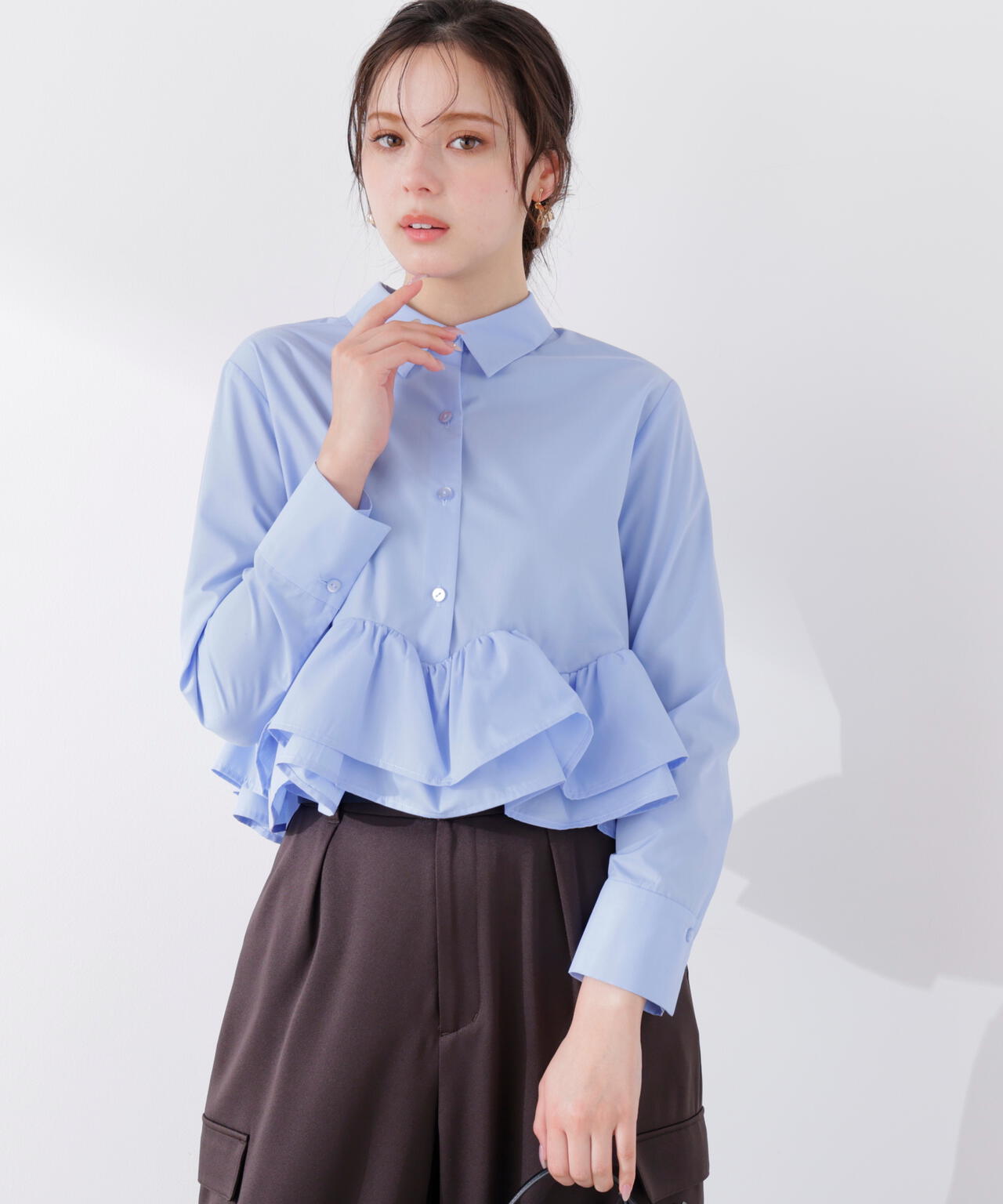 a/mie〉ホイップフリルシャツ | PROPORTION BODY DRESSING
