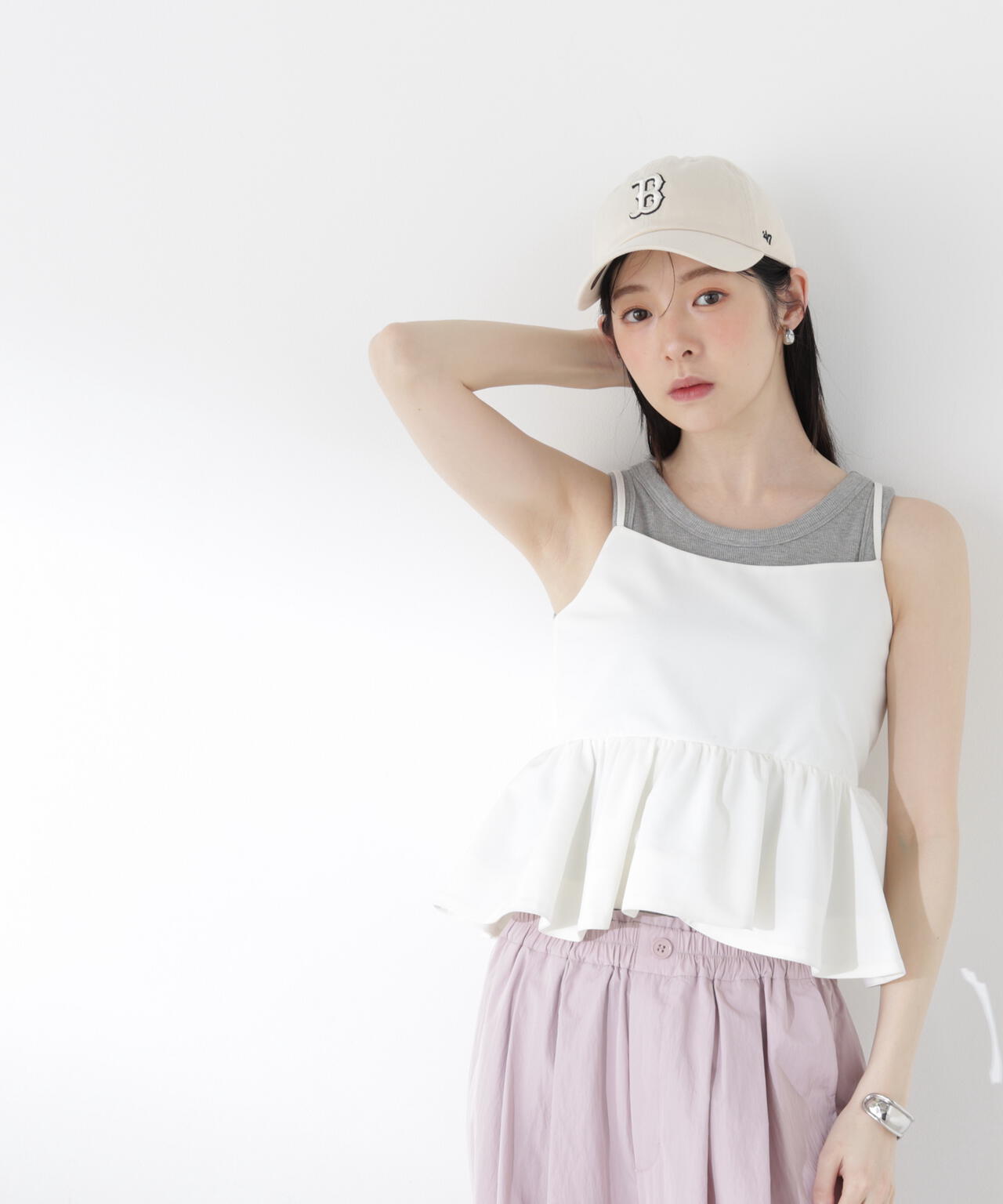 a/mie〉ペプラムデザインキャミソール | PROPORTION BODY DRESSING