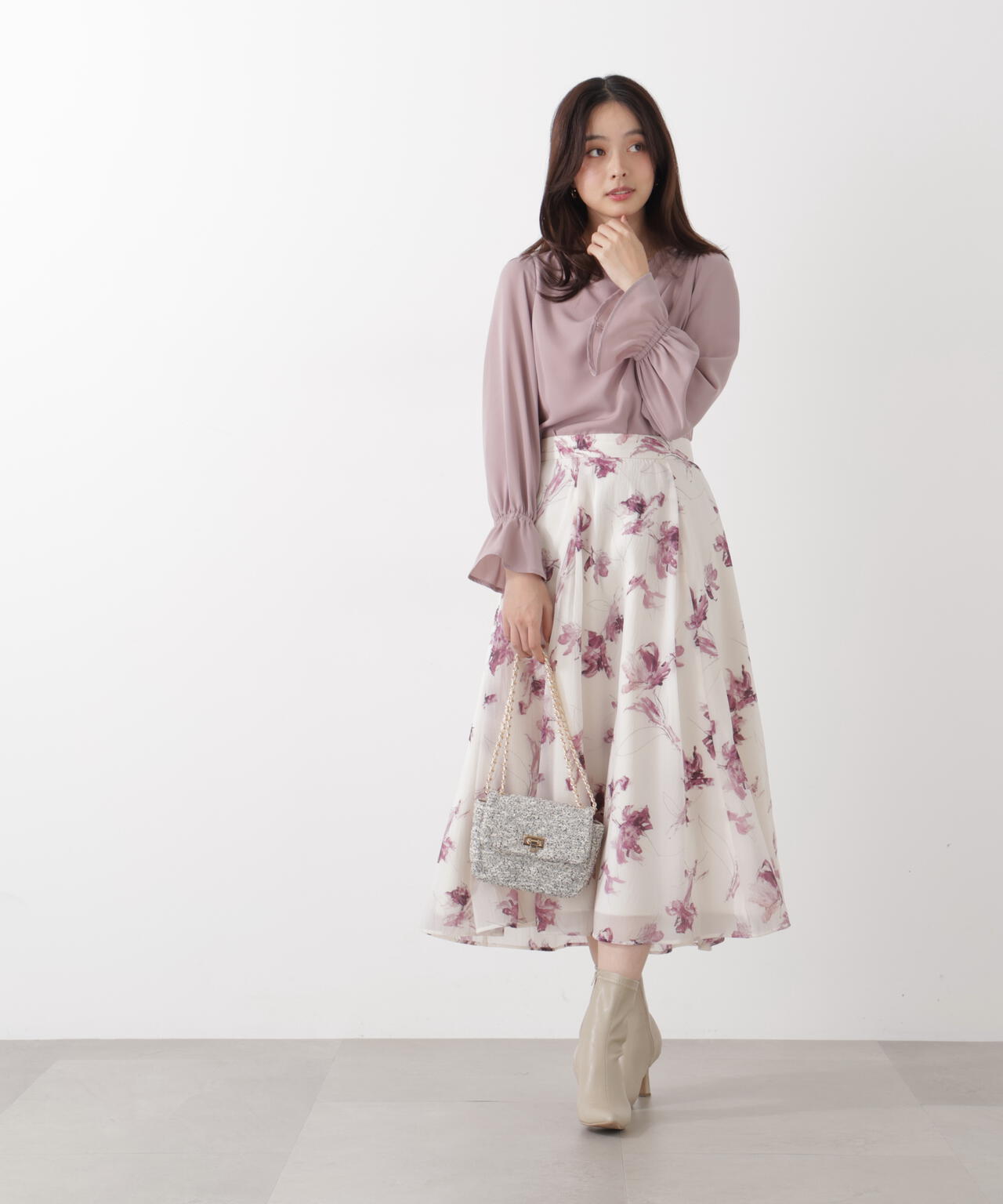 フラワープリントスカート | PROPORTION BODY DRESSING