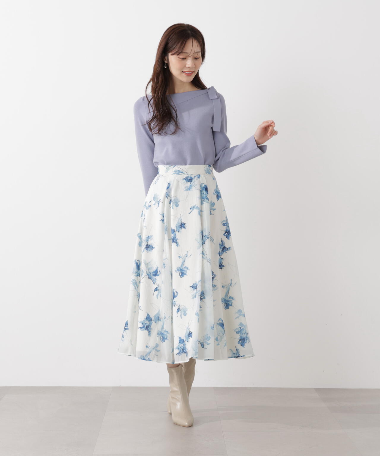 フラワープリントスカート | PROPORTION BODY DRESSING