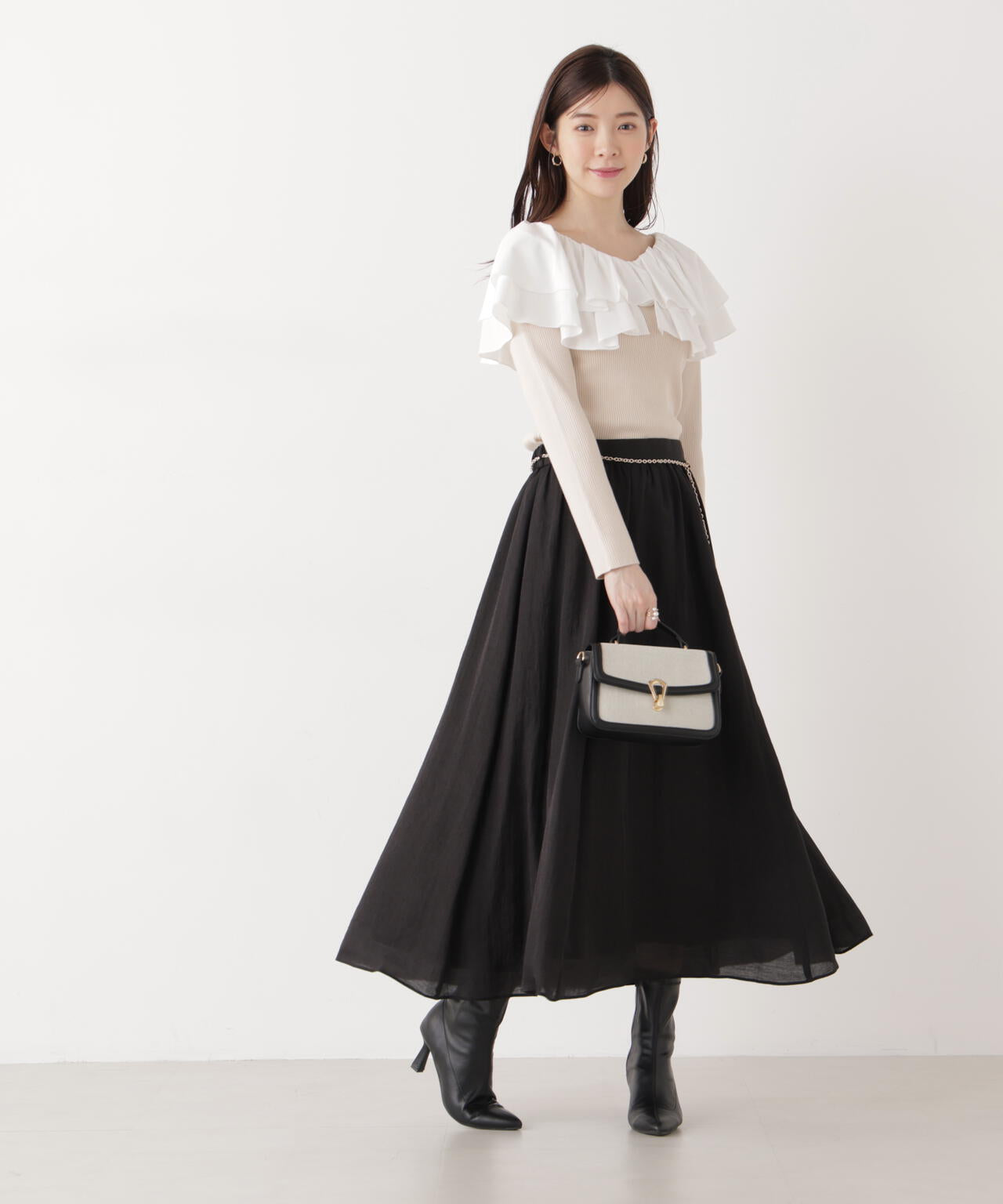 チェーン付きギャザースカート | PROPORTION BODY DRESSING