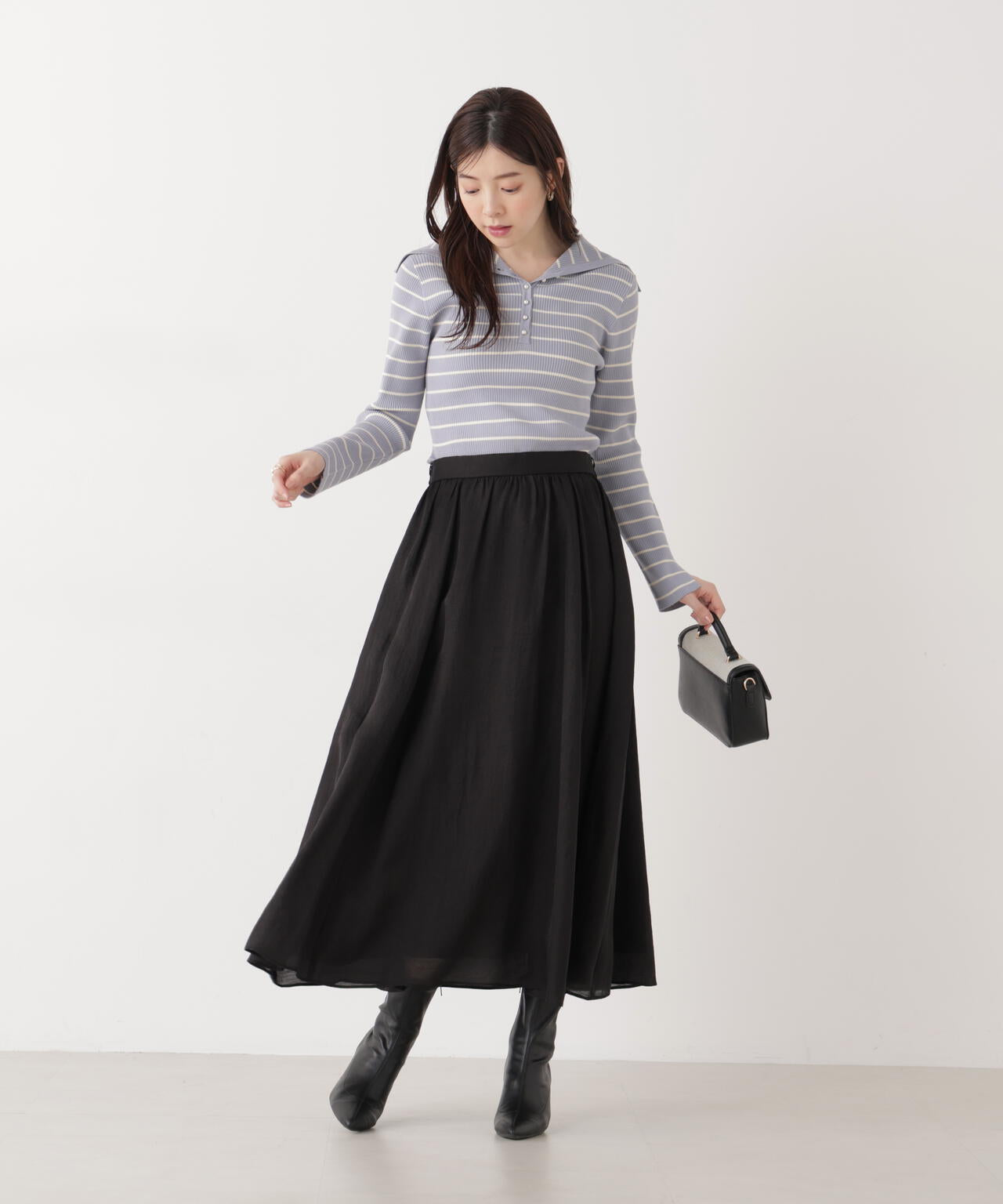 チェーン付きギャザースカート | PROPORTION BODY DRESSING