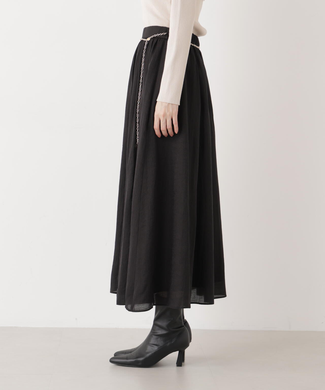 チェーン付きギャザースカート | PROPORTION BODY DRESSING