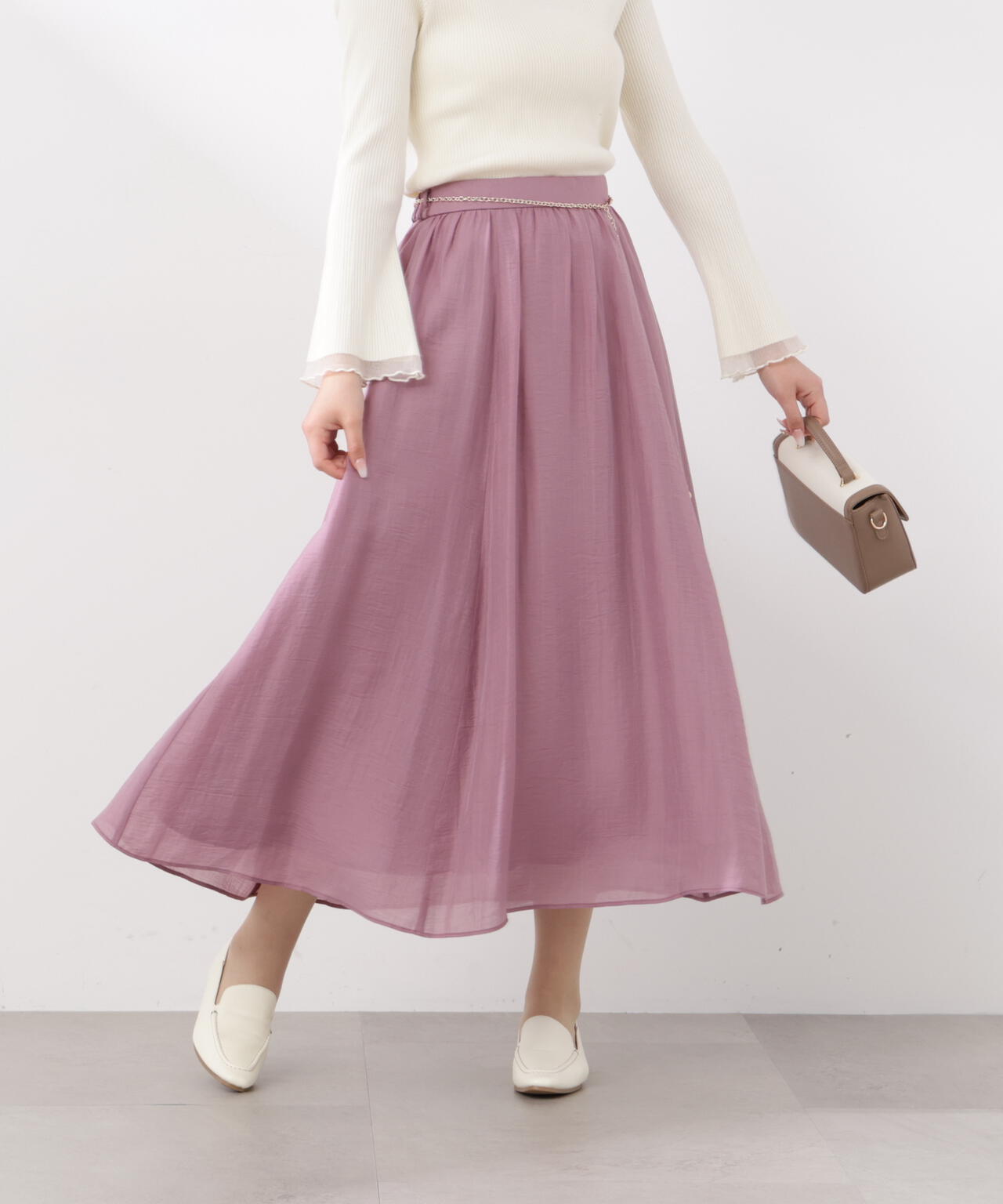 チェーン付きギャザースカート | PROPORTION BODY DRESSING