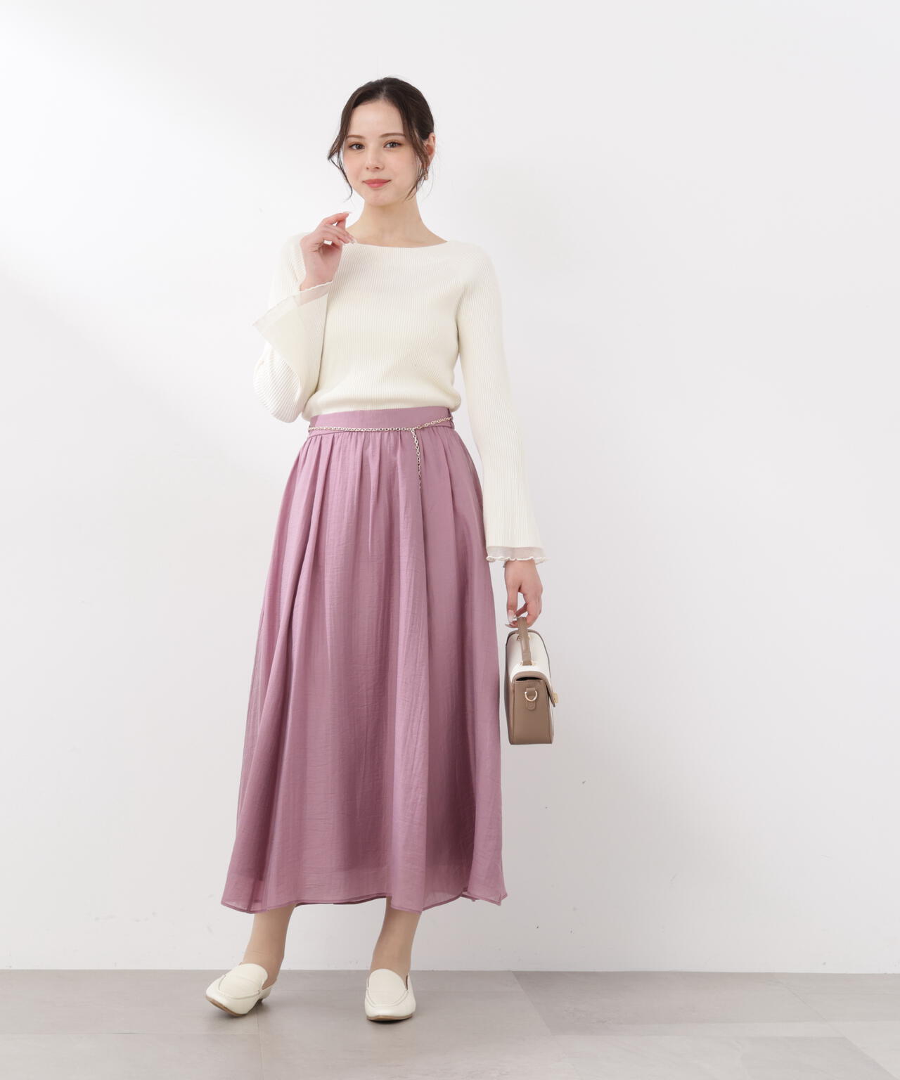 チェーン付きギャザースカート | PROPORTION BODY DRESSING