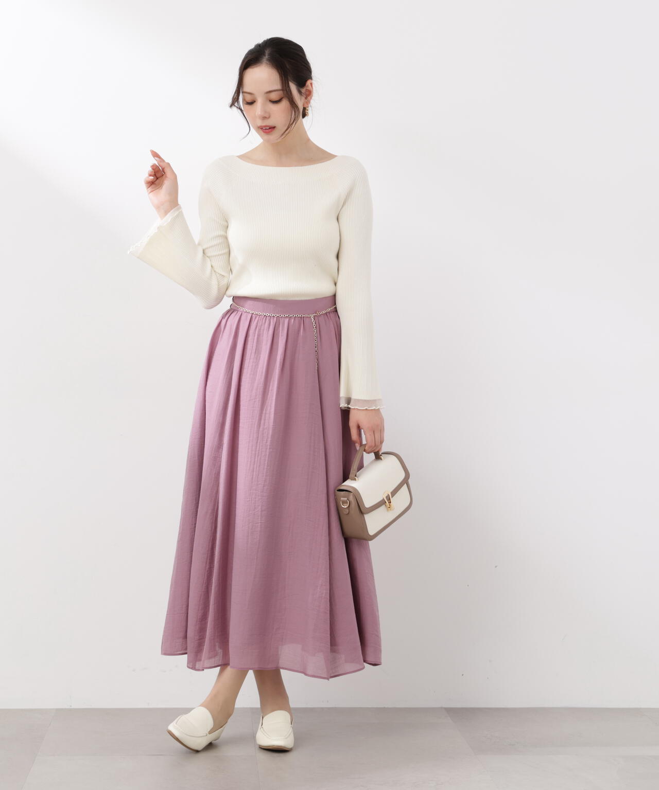 チェーン付きギャザースカート | PROPORTION BODY DRESSING