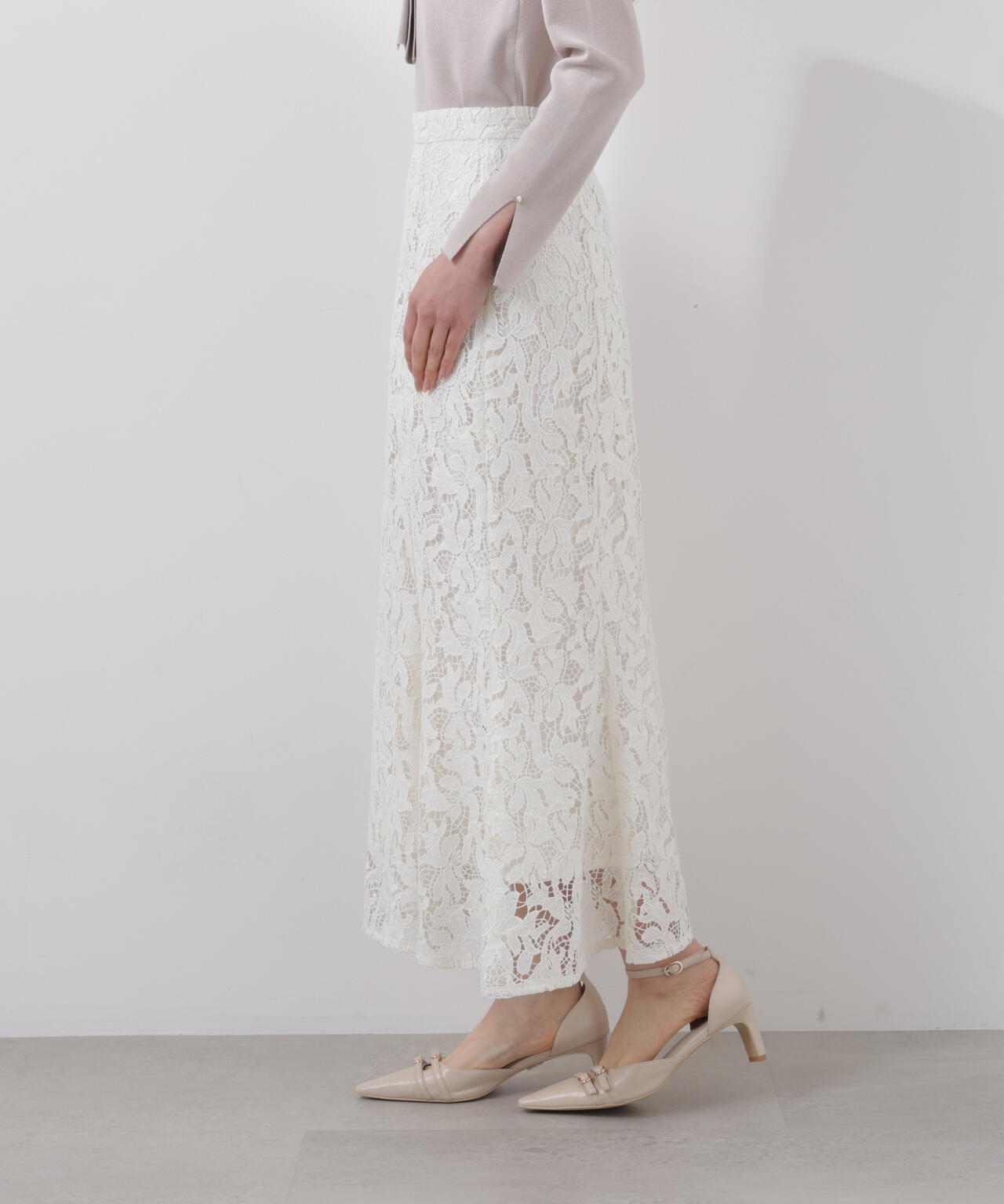 マオメイド♡レースカットソー♡美品 kaene レースコンビマーメイドドレス / 101107 結婚式パーティー