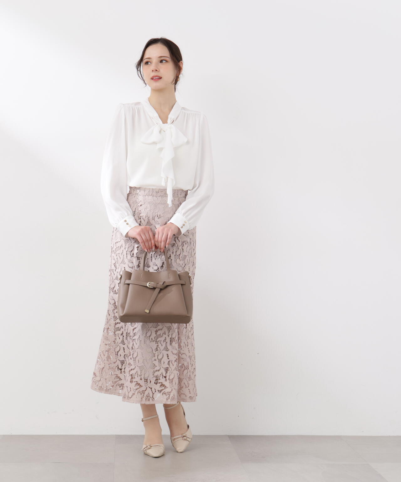 プロポーション ボディドレッシング ケミカルレースマーメイドスカート PROPORTION BODY DRESSING（プロポーションボディドレッシング