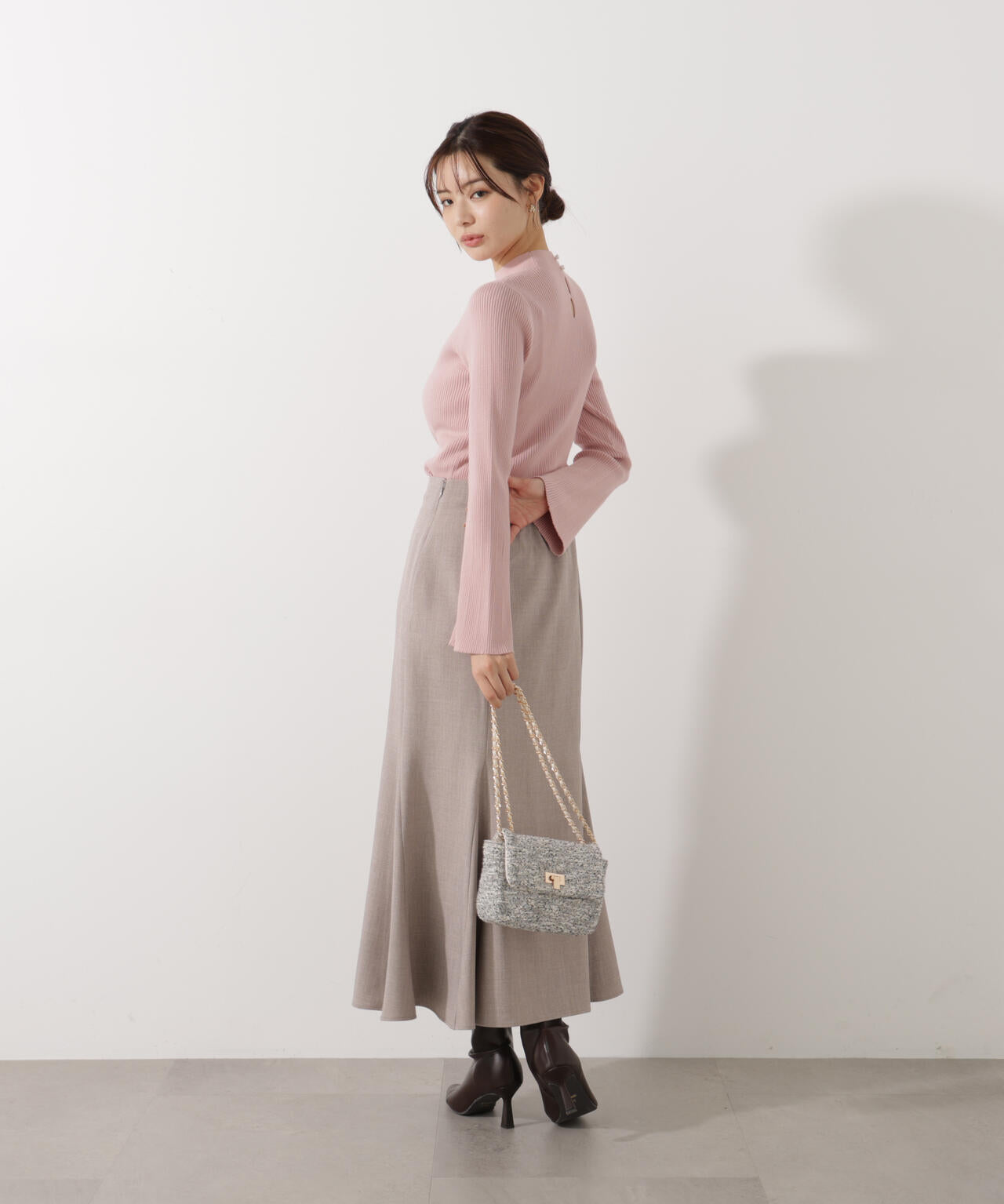 ハイウエストマーメイドスカート