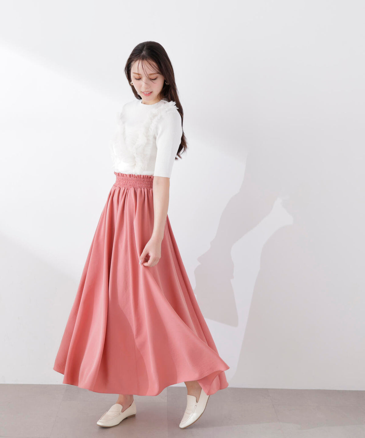 ゴムシャーリングギャザースカート | PROPORTION BODY DRESSING 