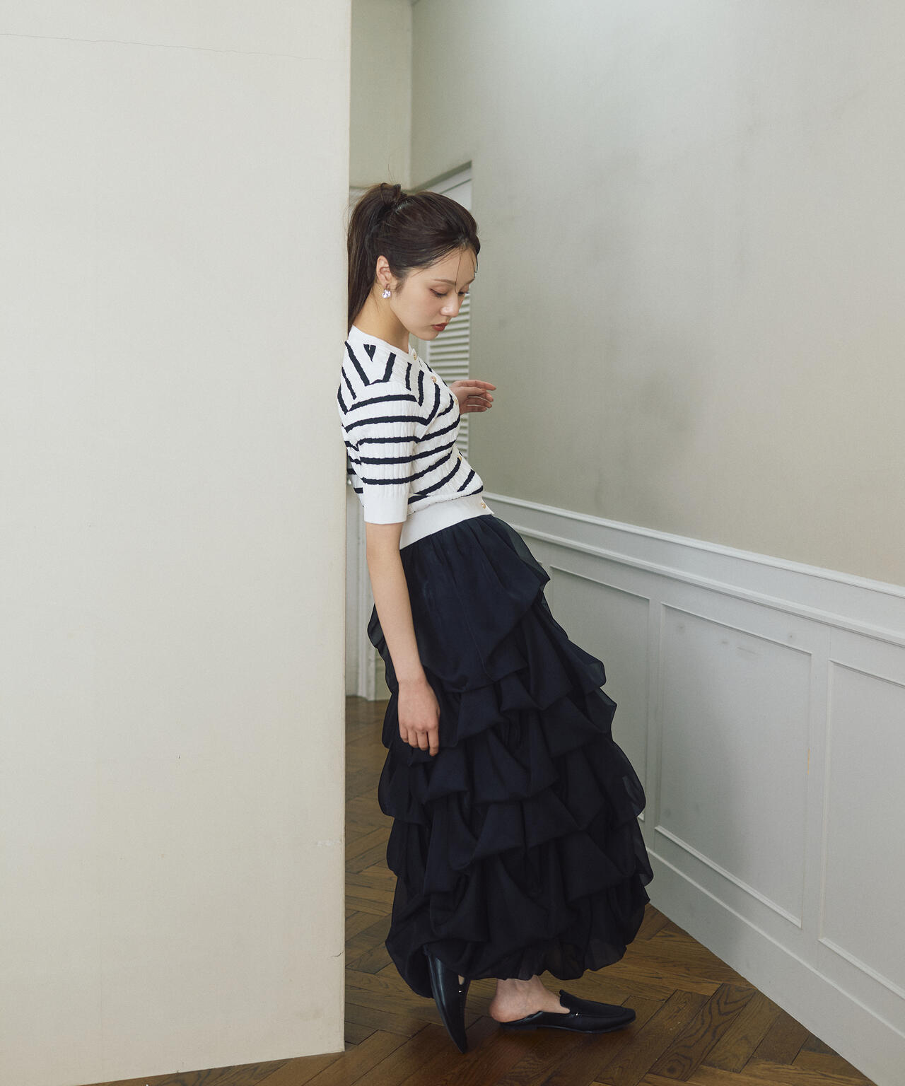 ＜山内ともなさんコラボ＞タックバルーンスカート