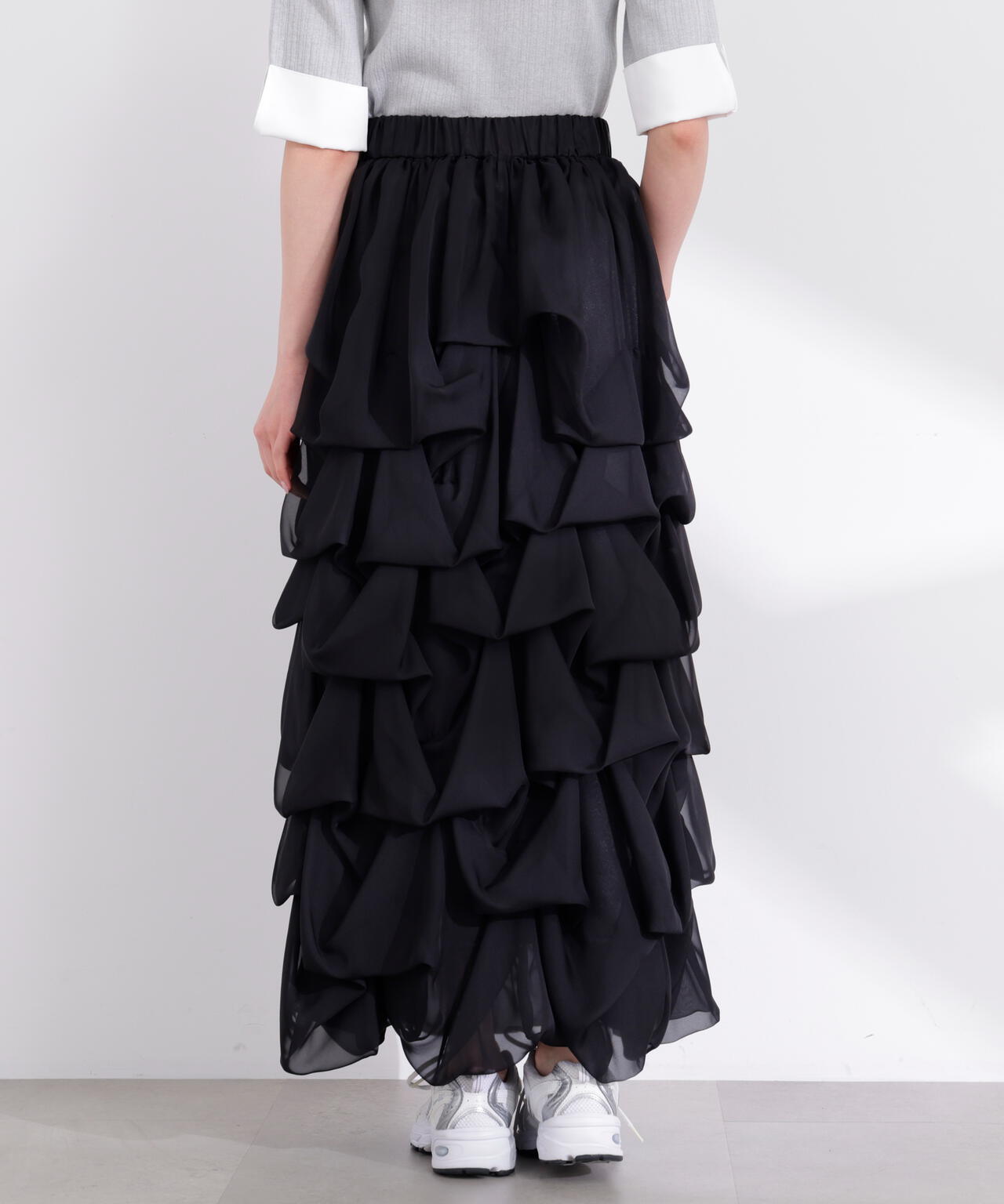 model：166cm B:78 W:56 H:83 S:24.5cm 着用サイズ：M