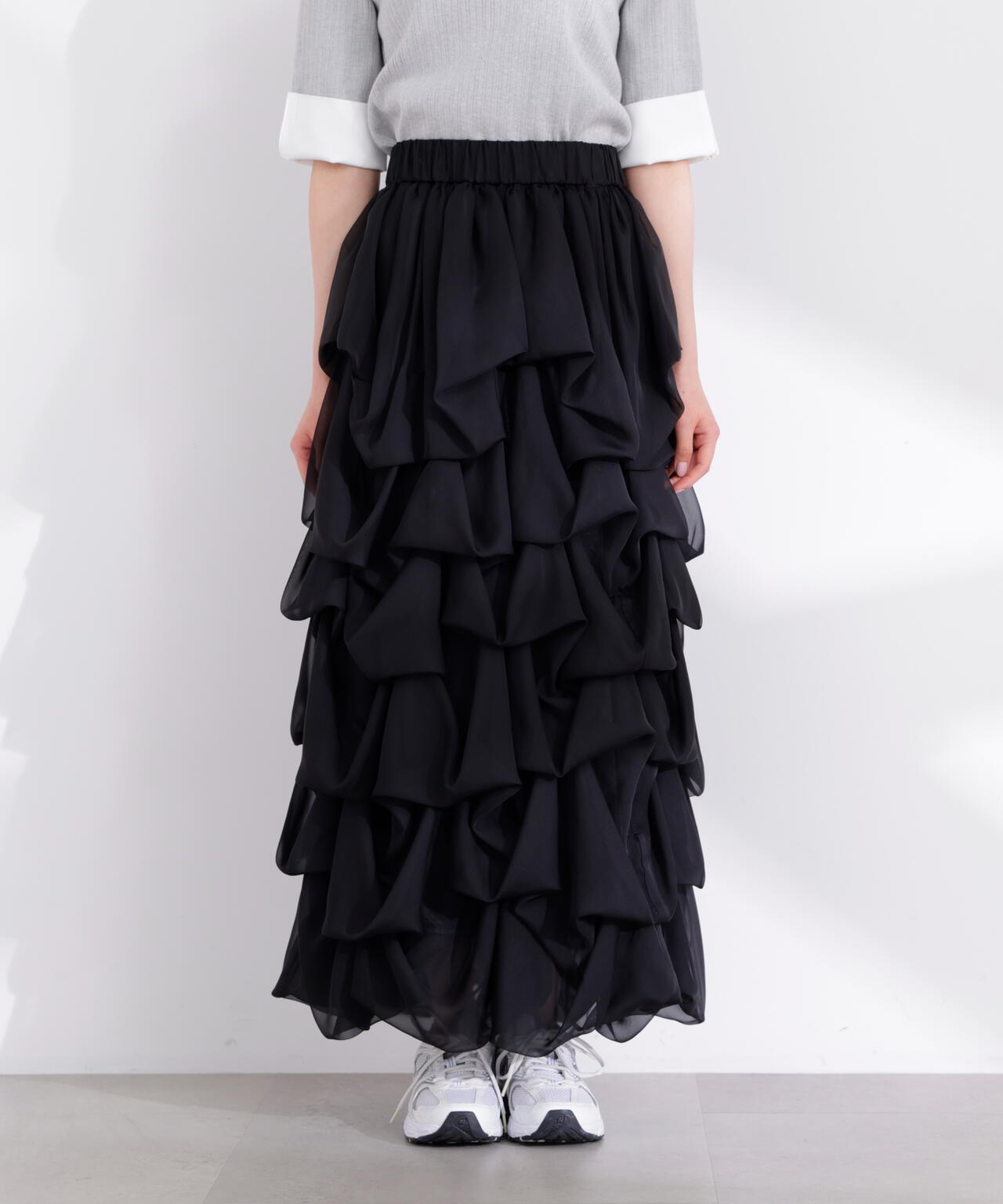 model：166cm B:78 W:56 H:83 S:24.5cm 着用サイズ：M