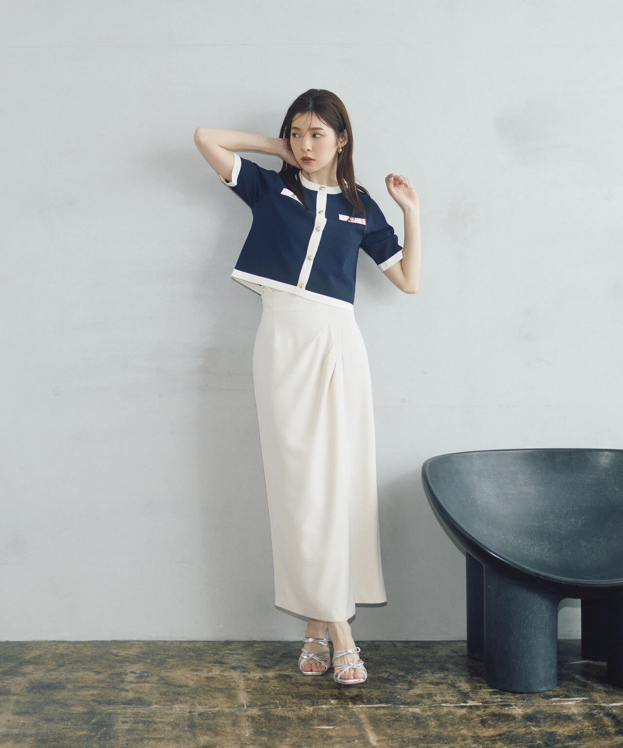 スカート hori 今村朱里さんコラボ＞アシメタックナロースカート | PROPORTION BODY