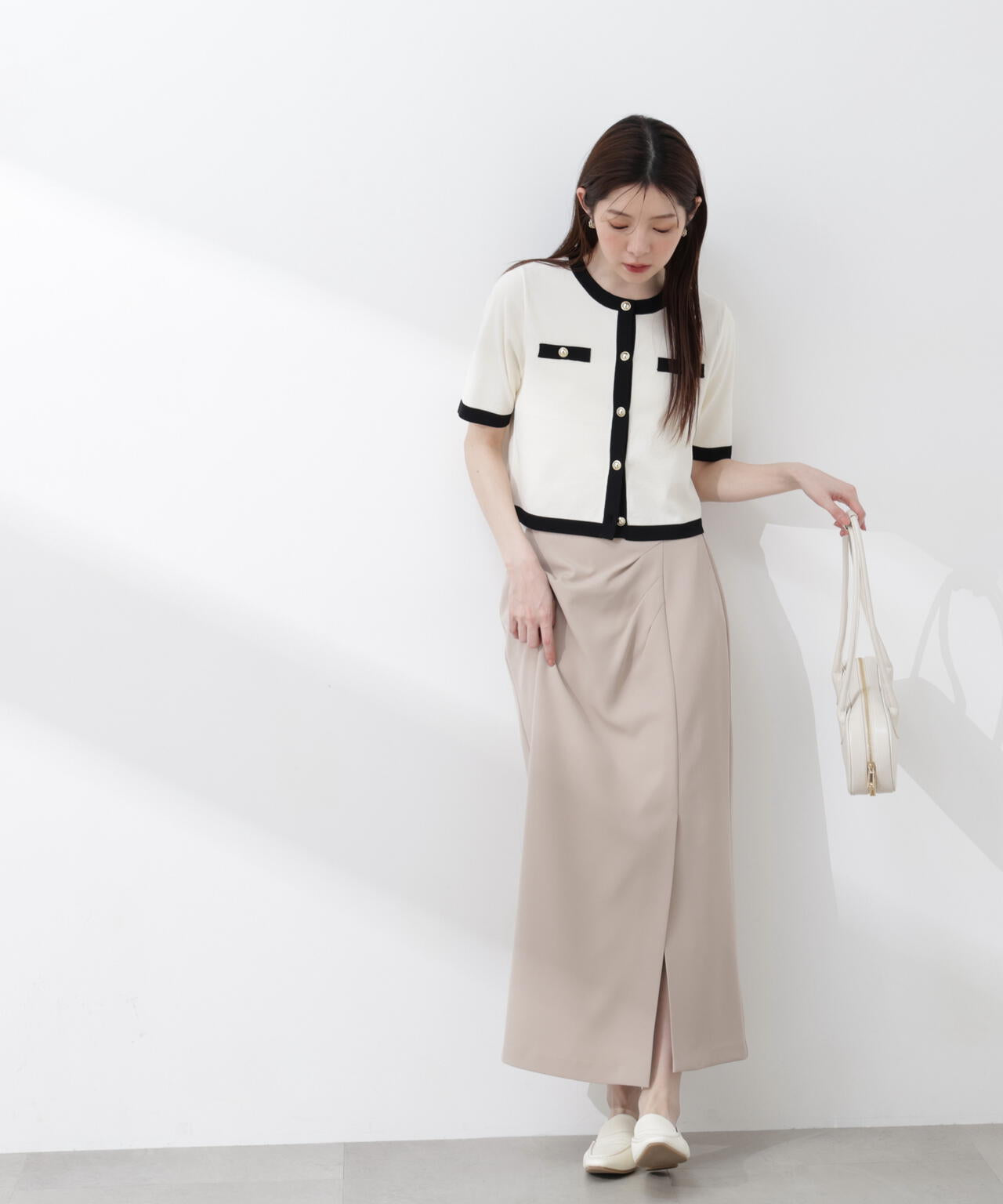 今村朱里さんコラボ＞アシメタックナロースカート | PROPORTION BODY