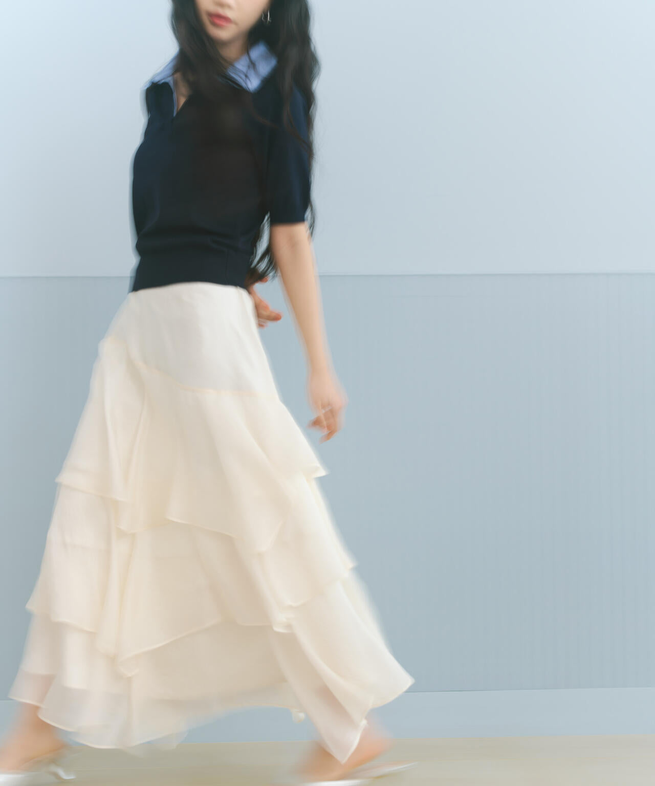ランダムティアードシアースカート | PROPORTION BODY DRESSING