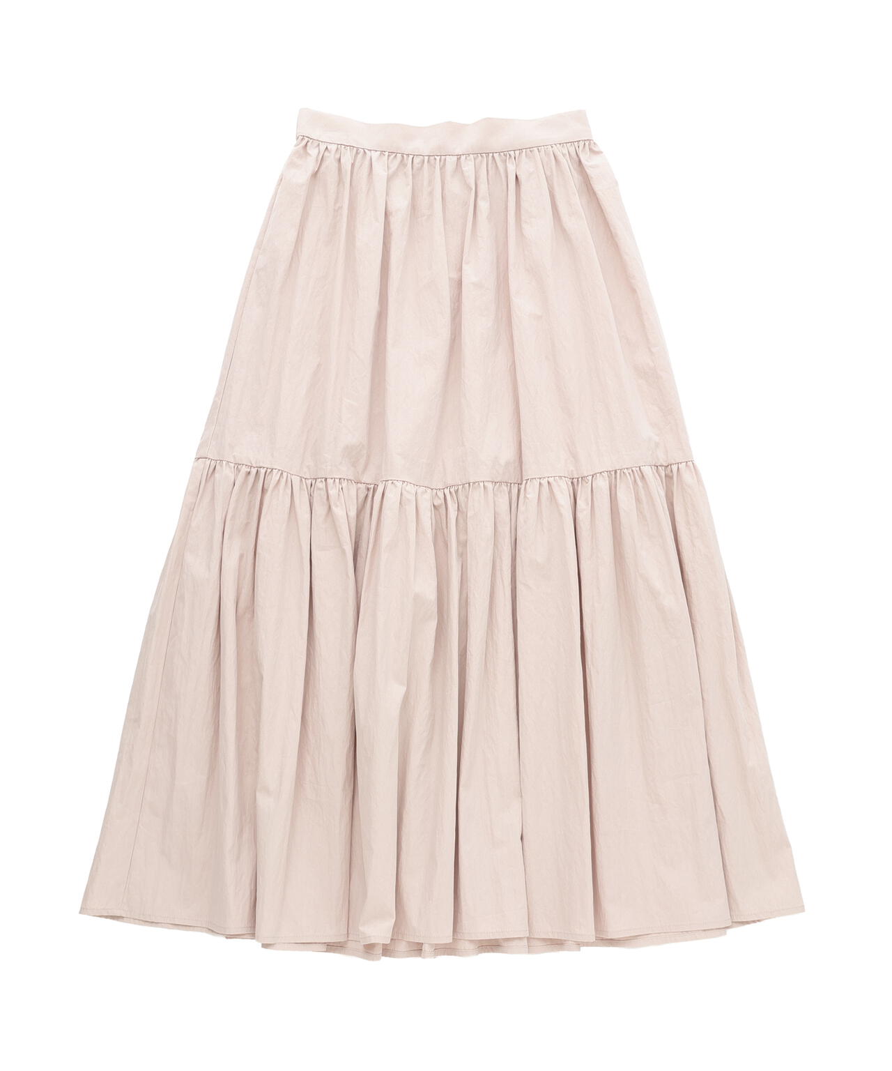 【6/5～6/7 オンライン限定2buy10%OFF対象】＜加藤栞さん着用＞タフタギャザースカート