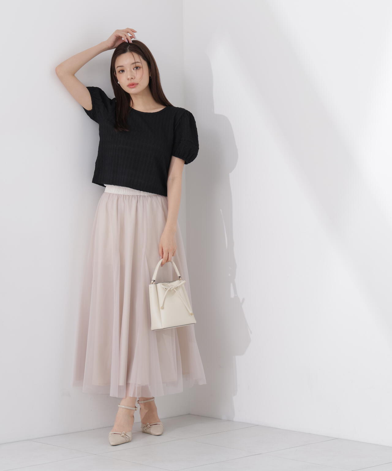 マチ付きチュールスカート | PROPORTION BODY DRESSING
