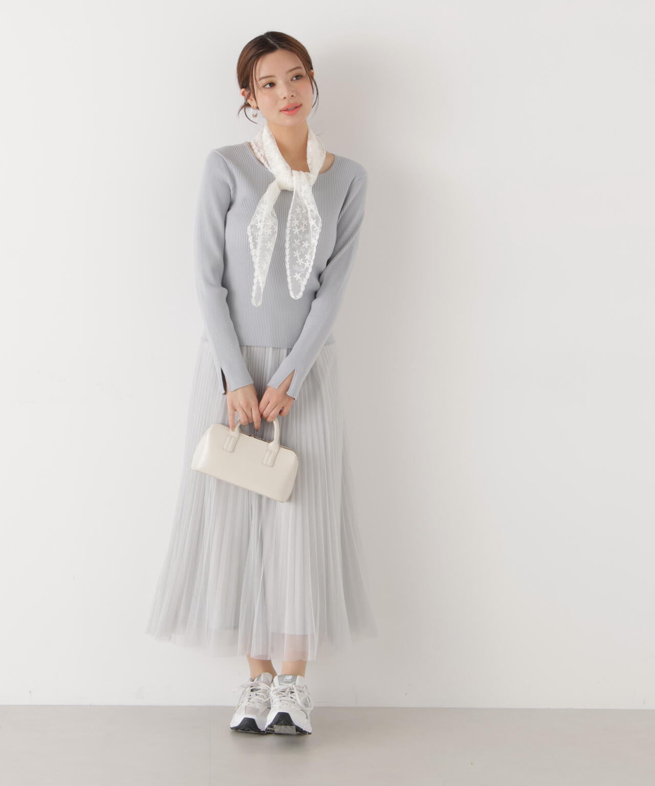 《EDIT COLOGNE》ラメプリーツスカート【ピンク：official site・ZOZOTOWN・ルミネエスト新宿限定】