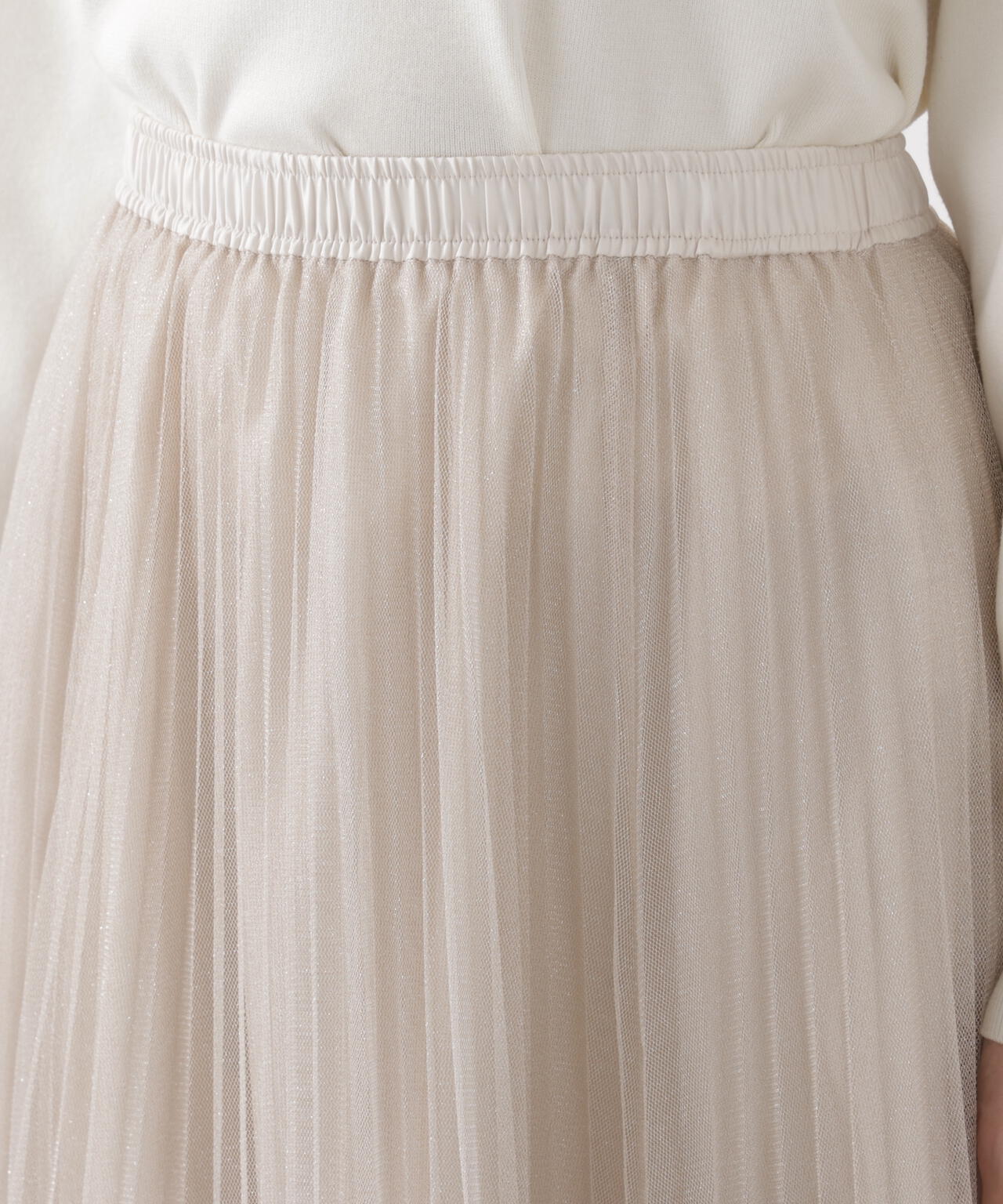 《EDIT COLOGNE》ラメプリーツスカート【ピンク：official site・ZOZOTOWN・ルミネエスト新宿限定】