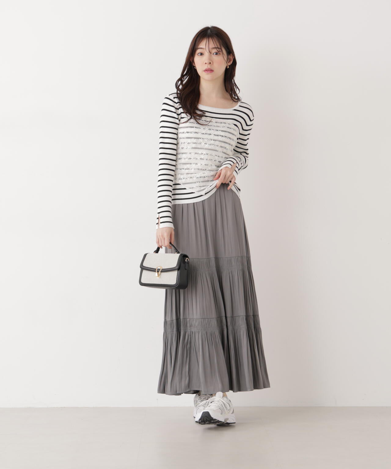 《EDIT COLOGNE》ランダムギャザースカート