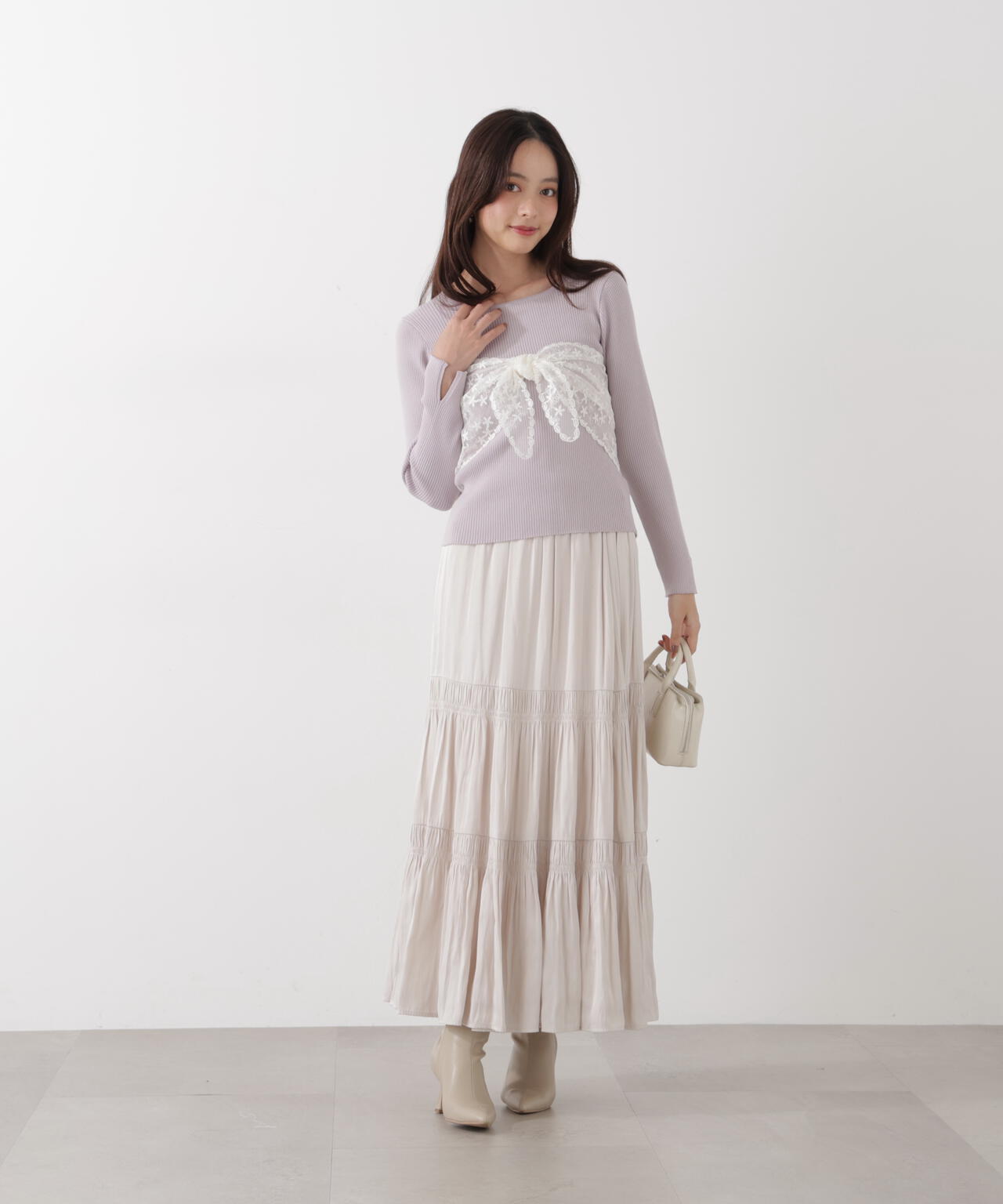 《EDIT COLOGNE》ランダムギャザースカート