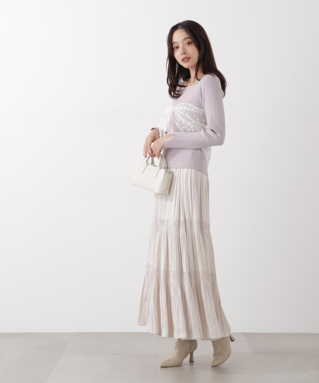 《EDIT COLOGNE》ランダムギャザースカート