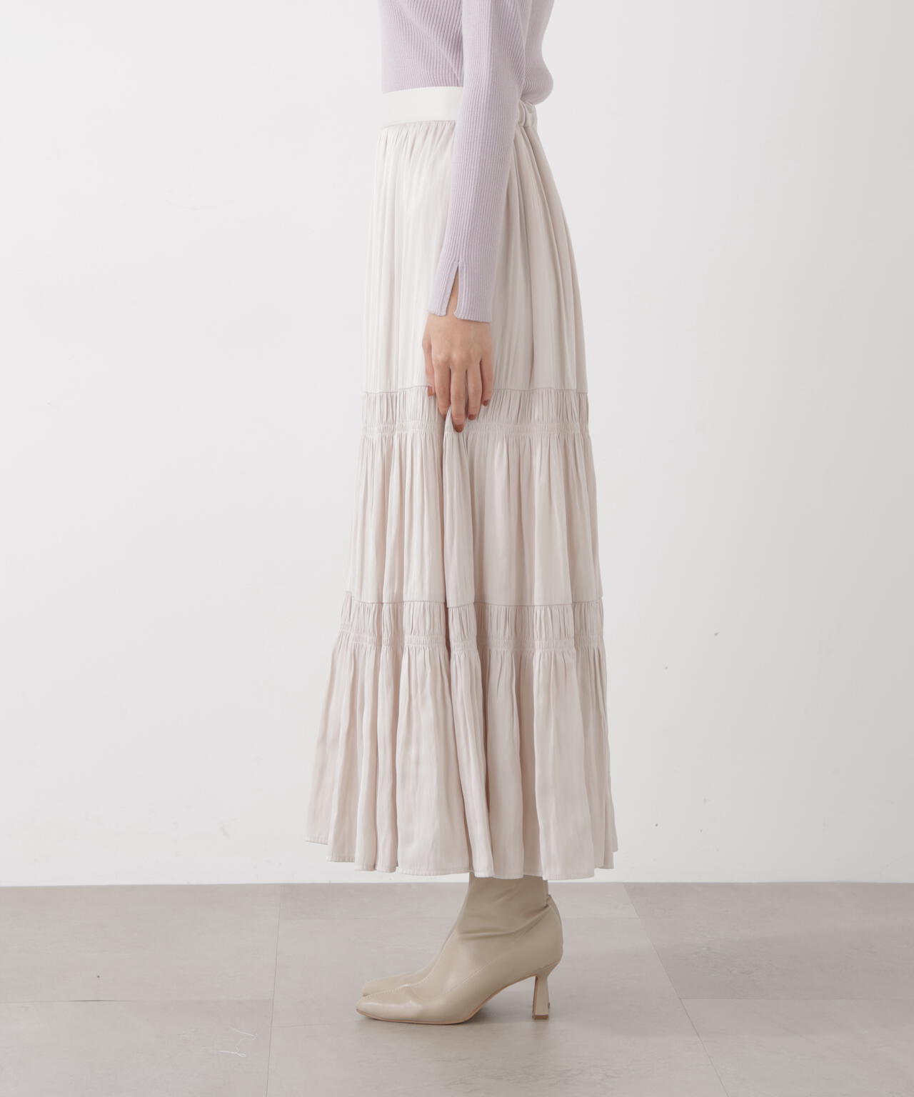 《EDIT COLOGNE》ランダムギャザースカート