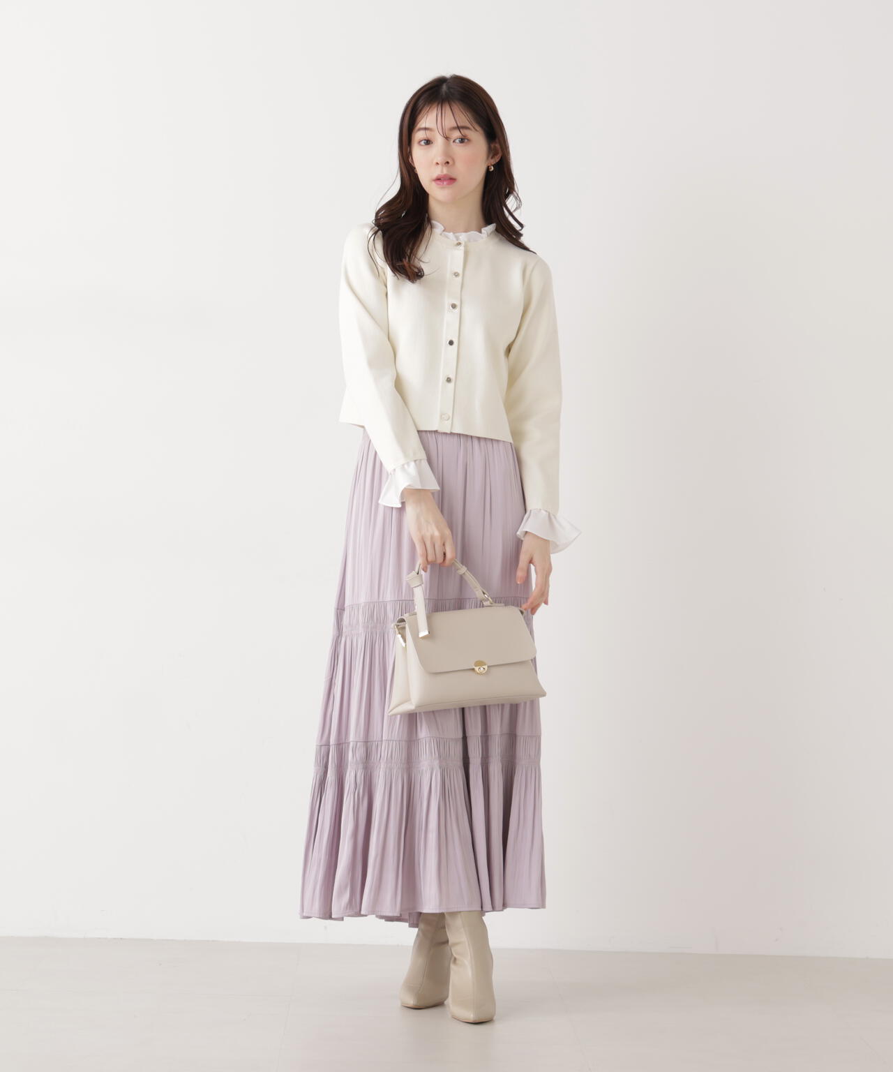 《EDIT COLOGNE》ランダムギャザースカート