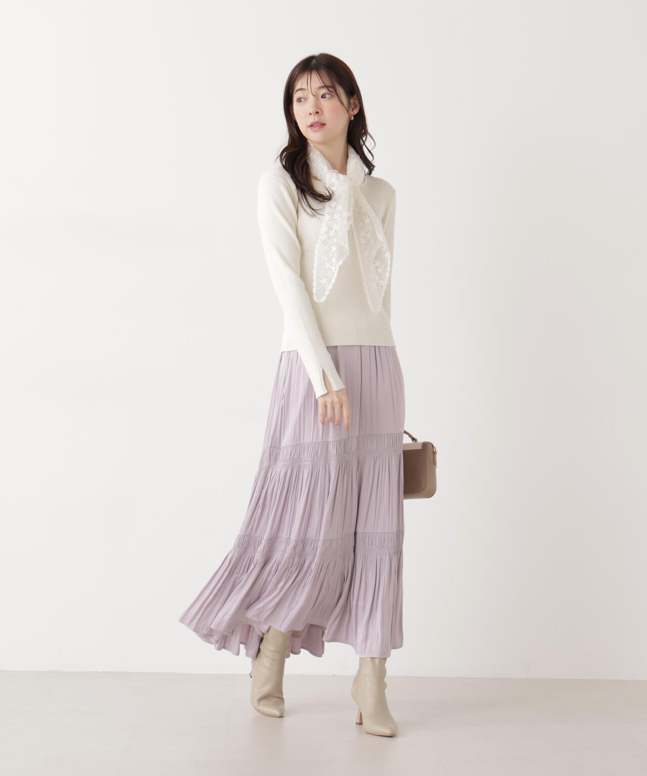 《EDIT COLOGNE》ランダムギャザースカート