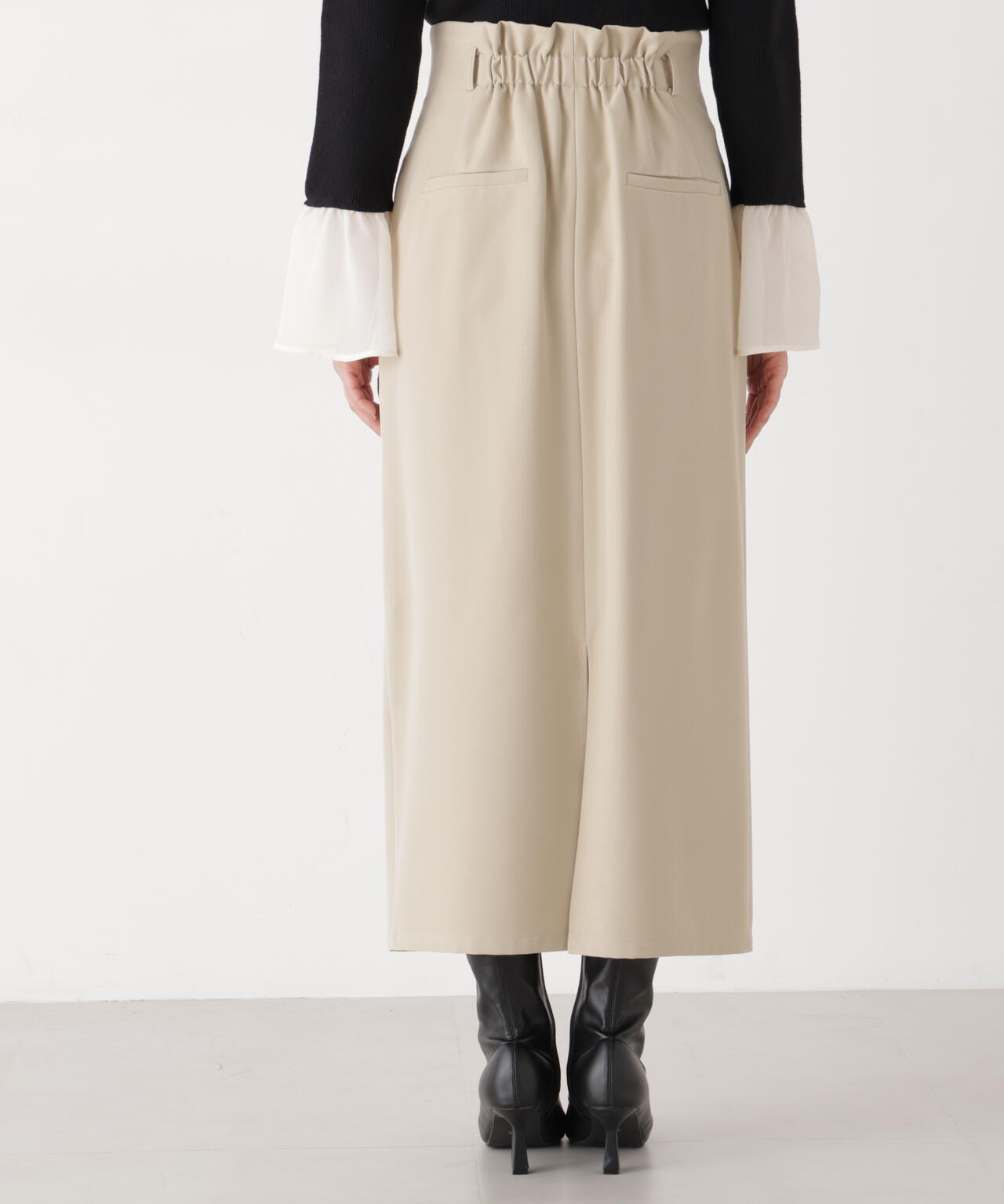 ＜ウォッシャブル＞〈a/mie〉ベーシックナロースカート