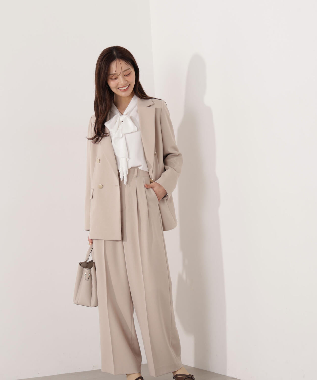 セットアップ対応＞2タックワイドパンツ | PROPORTION BODY DRESSING
